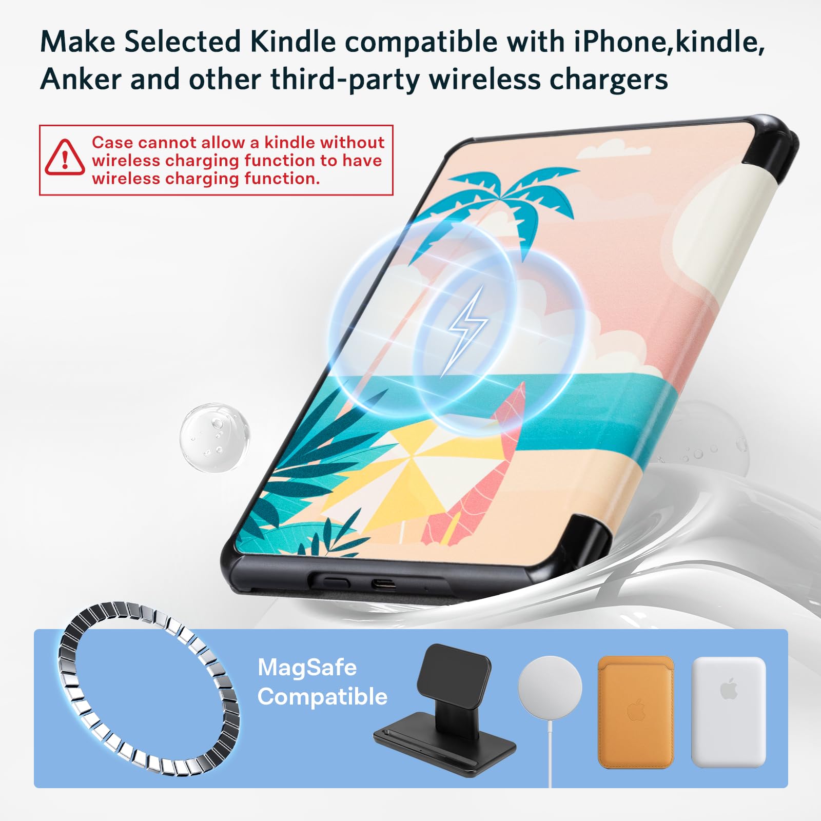 Kindle Paperwhite 12th Gen (2024 7 inch) Magnetic Case#Color_Summer