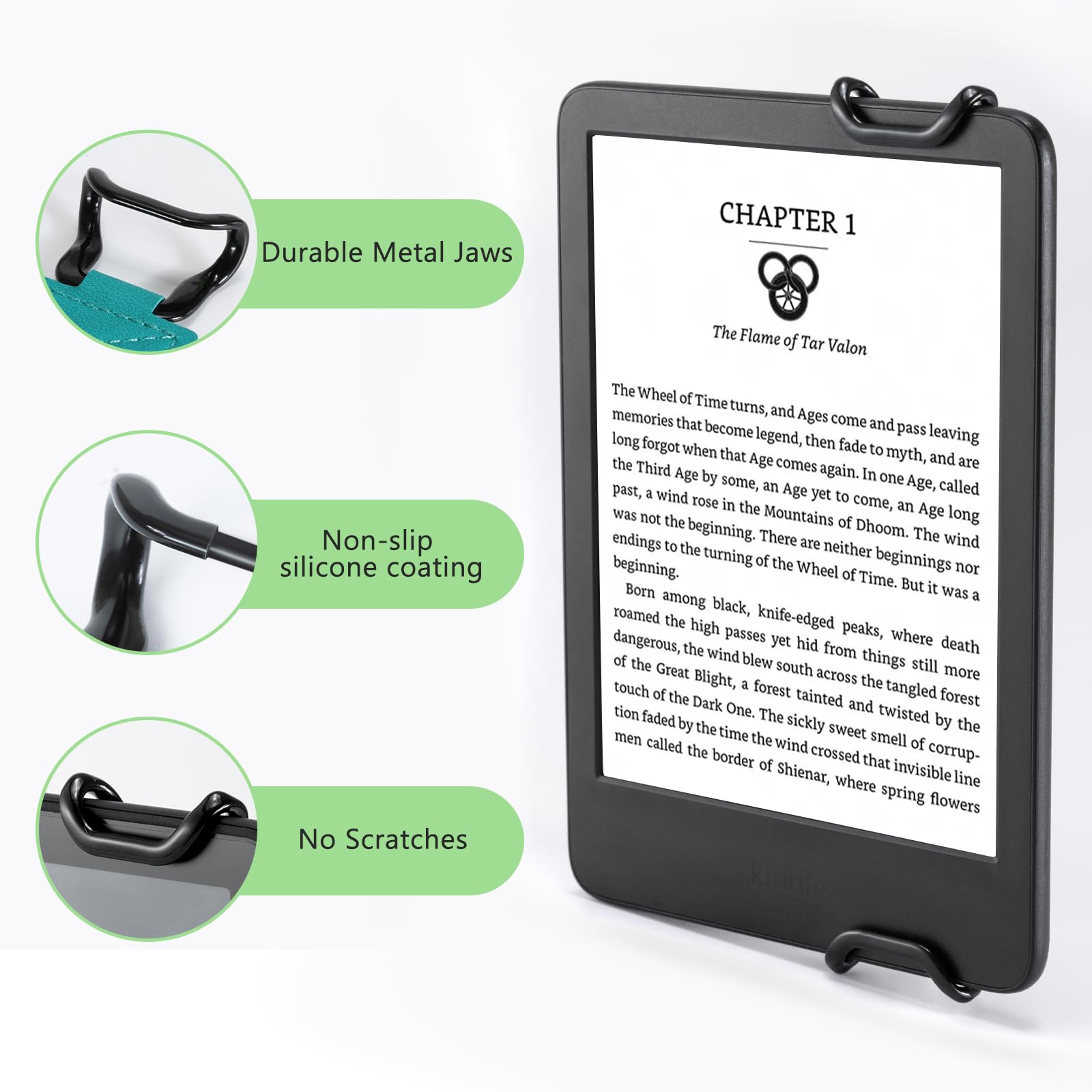 E-Book Tablet 6–7.5 inch Secure Hand Strap#Color_Dark Green