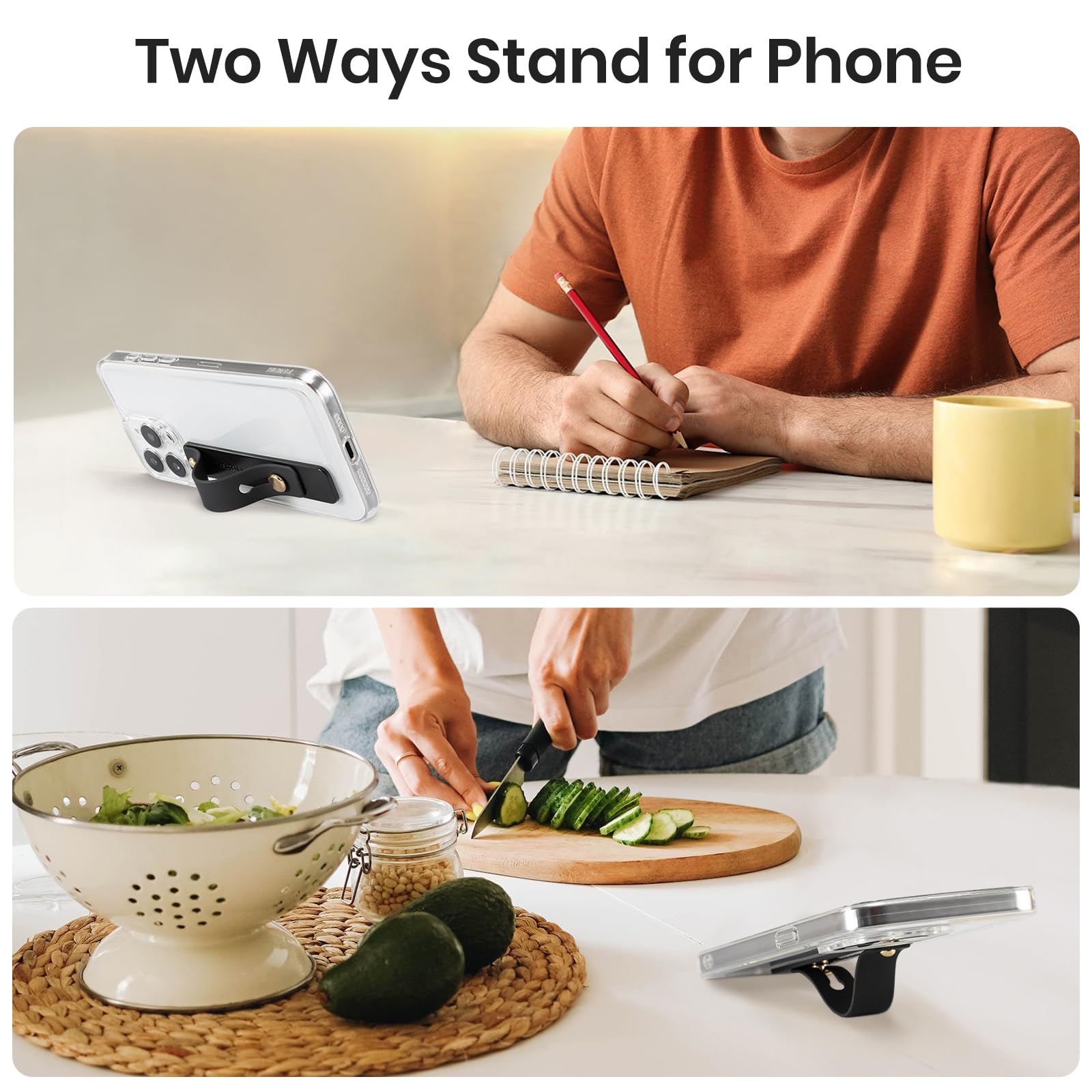 Hand Strap Holder for Kindle & Tablets#Color_Black