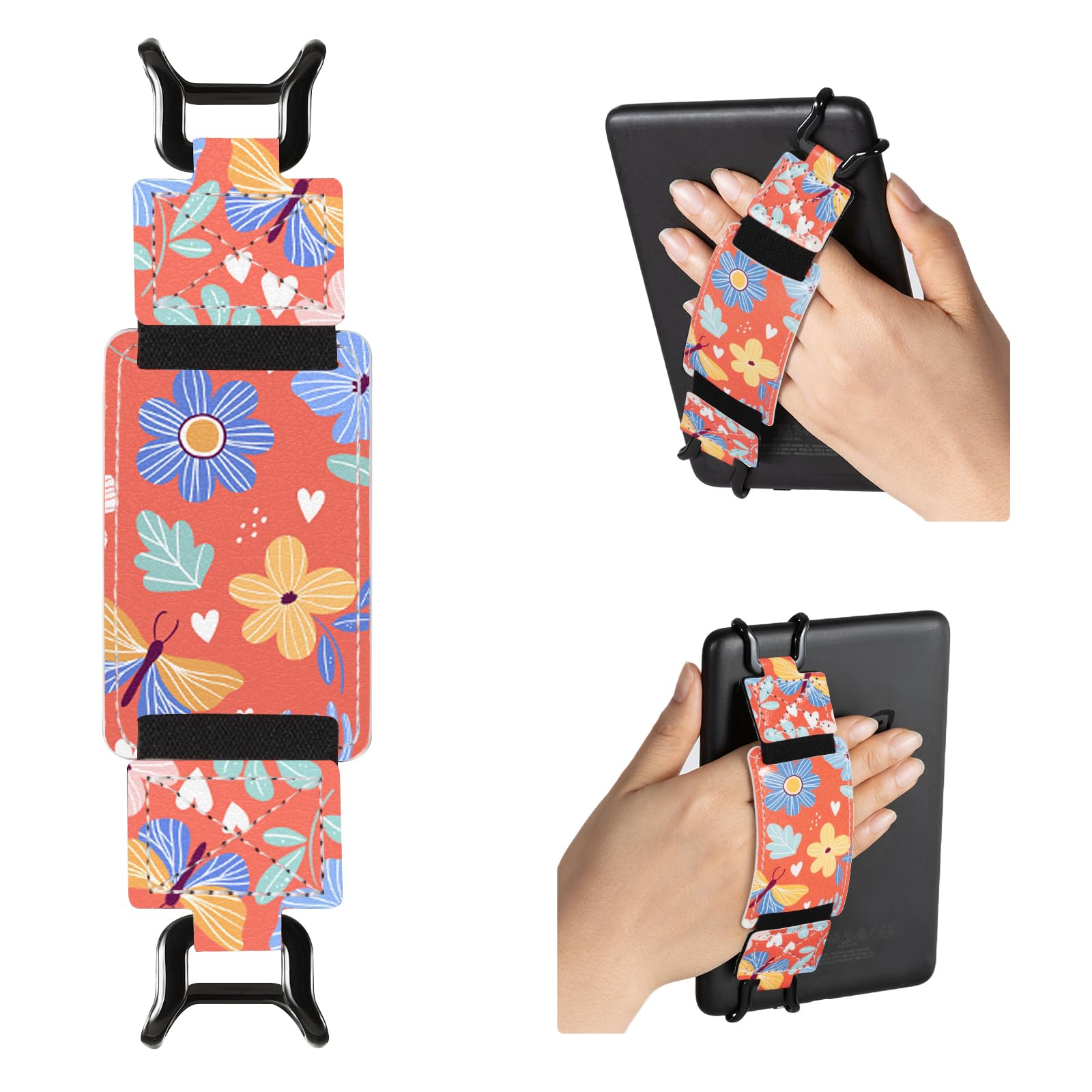 E-Book Tablet 6–7.5 inch Secure Hand Strap–Multiple Prints#Color_Butterfly Bliss