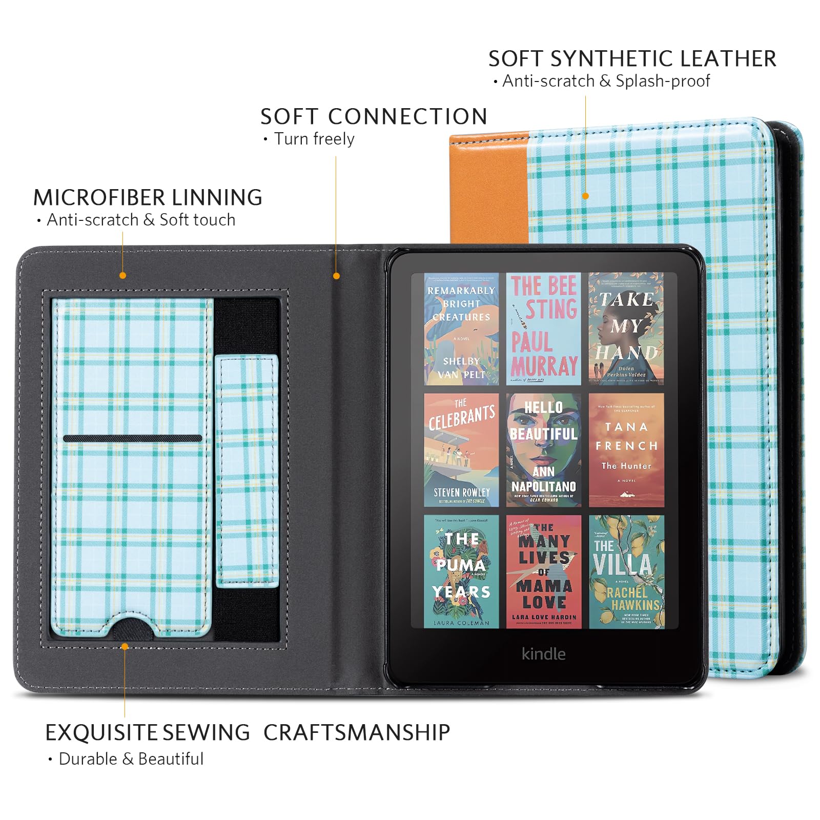 Kindle Paperwhite 12th Gen (2024 7 inch) stand-prints#Color_Blue Stripes