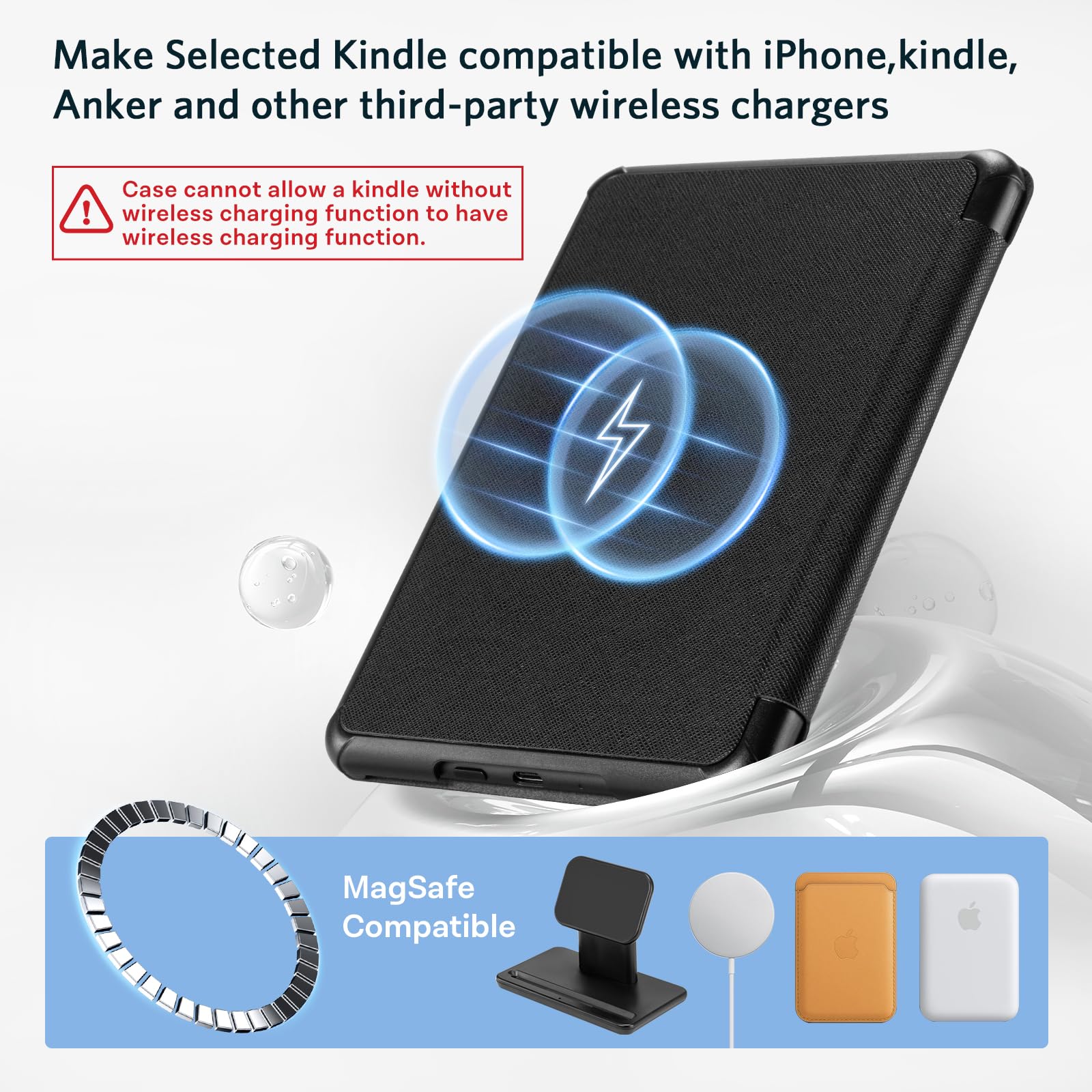Essentials Mag Ring Kindle Paper White 6th-Magnetic#Color_Black
