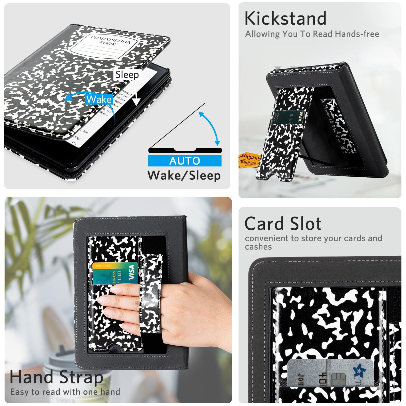 Classics Note Book 7 Inch Kindle Paperwhite Stand Case