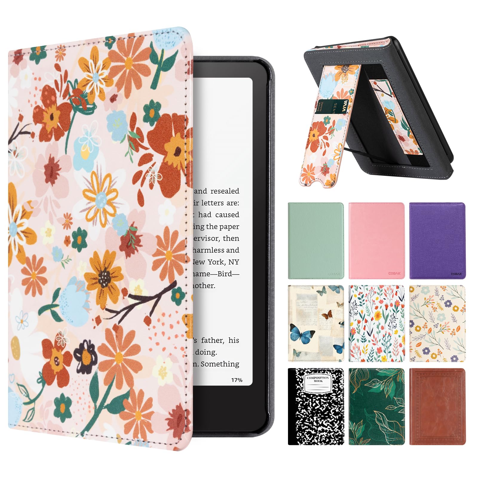 Kindle Paperwhite 12th Gen (2024 7 inch) stand-prints#Color_Pink Floral