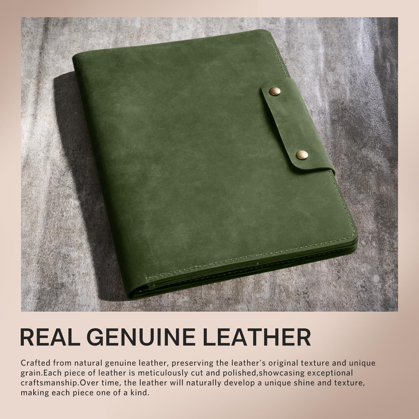 Remarkable Paper Pro 11.8" (2024) Genuine Cowhide Leather Slim Magnetic Case#Color_Cowhide Olive