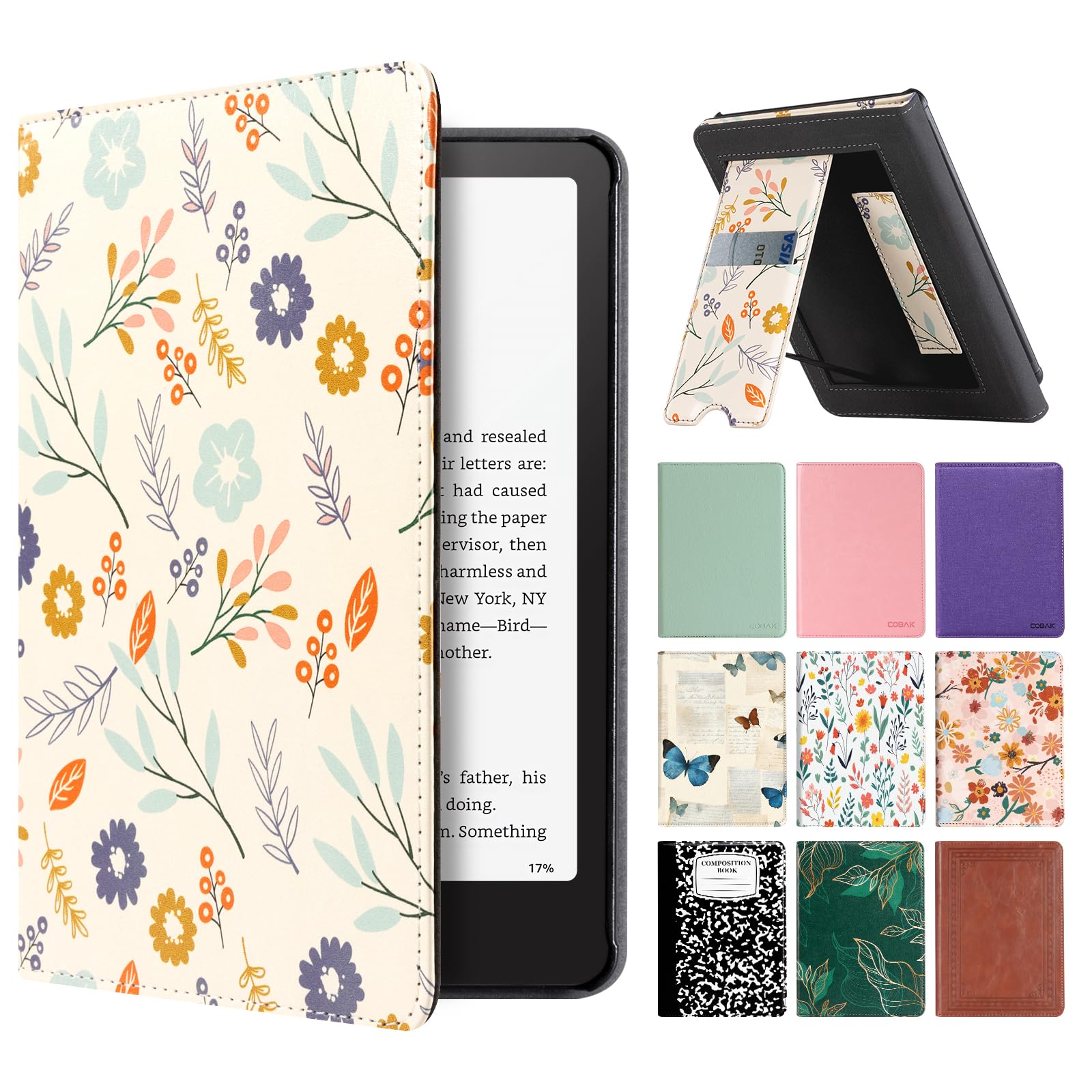 Kindle Paperwhite 12th Gen (2024 7 inch) stand-prints#Color_Beige Flower