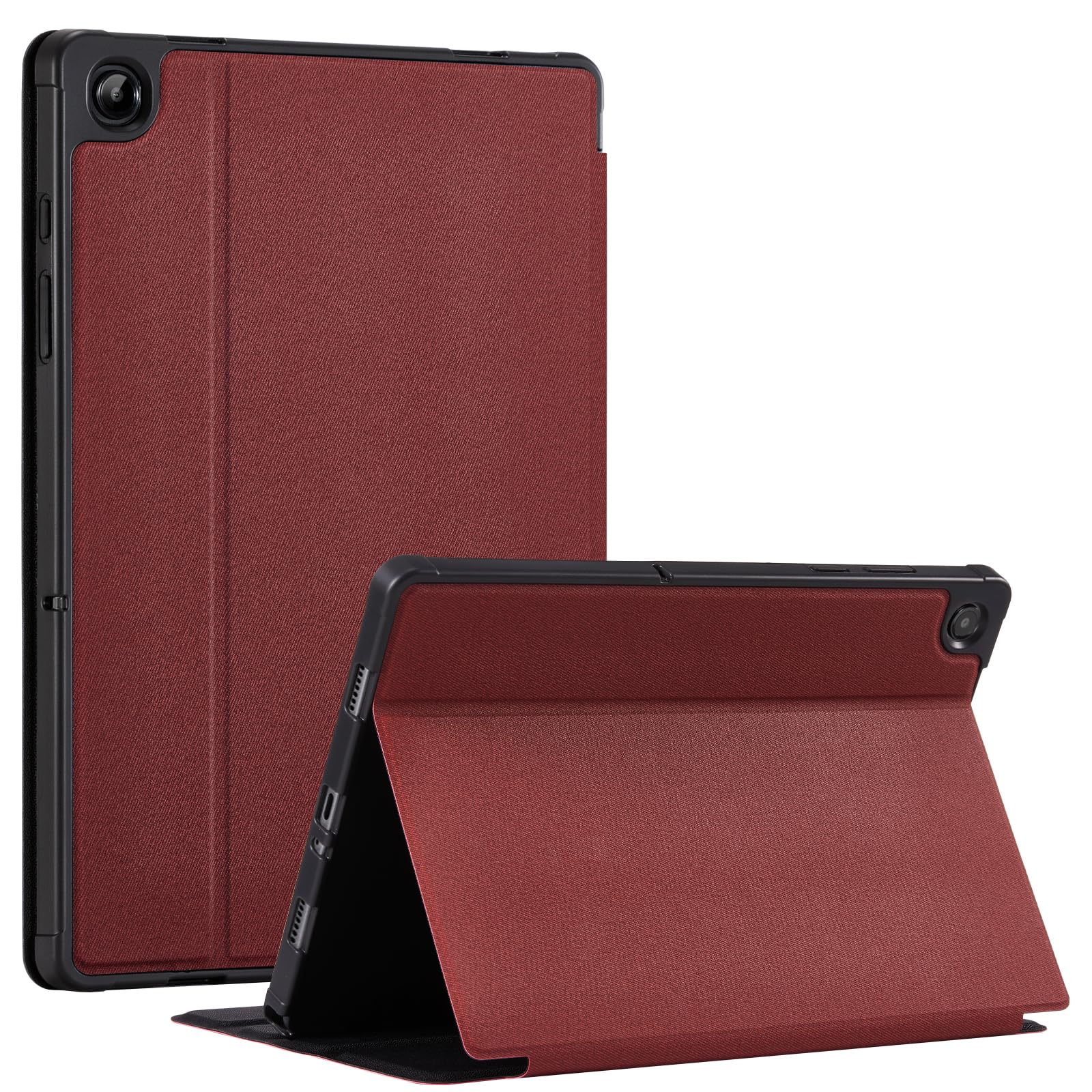 Samsung Galaxy Tab A11+ 11" (2025) Magnetic Folio Stand Case#Color_Burgundy Red