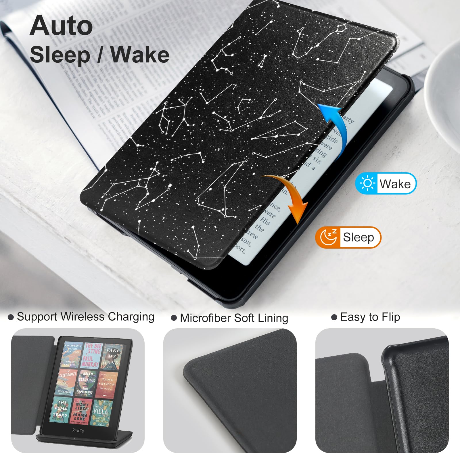 Kindle Paperwhite 12th Gen (2024 7 inch) Magnetic Case#Color_Constell