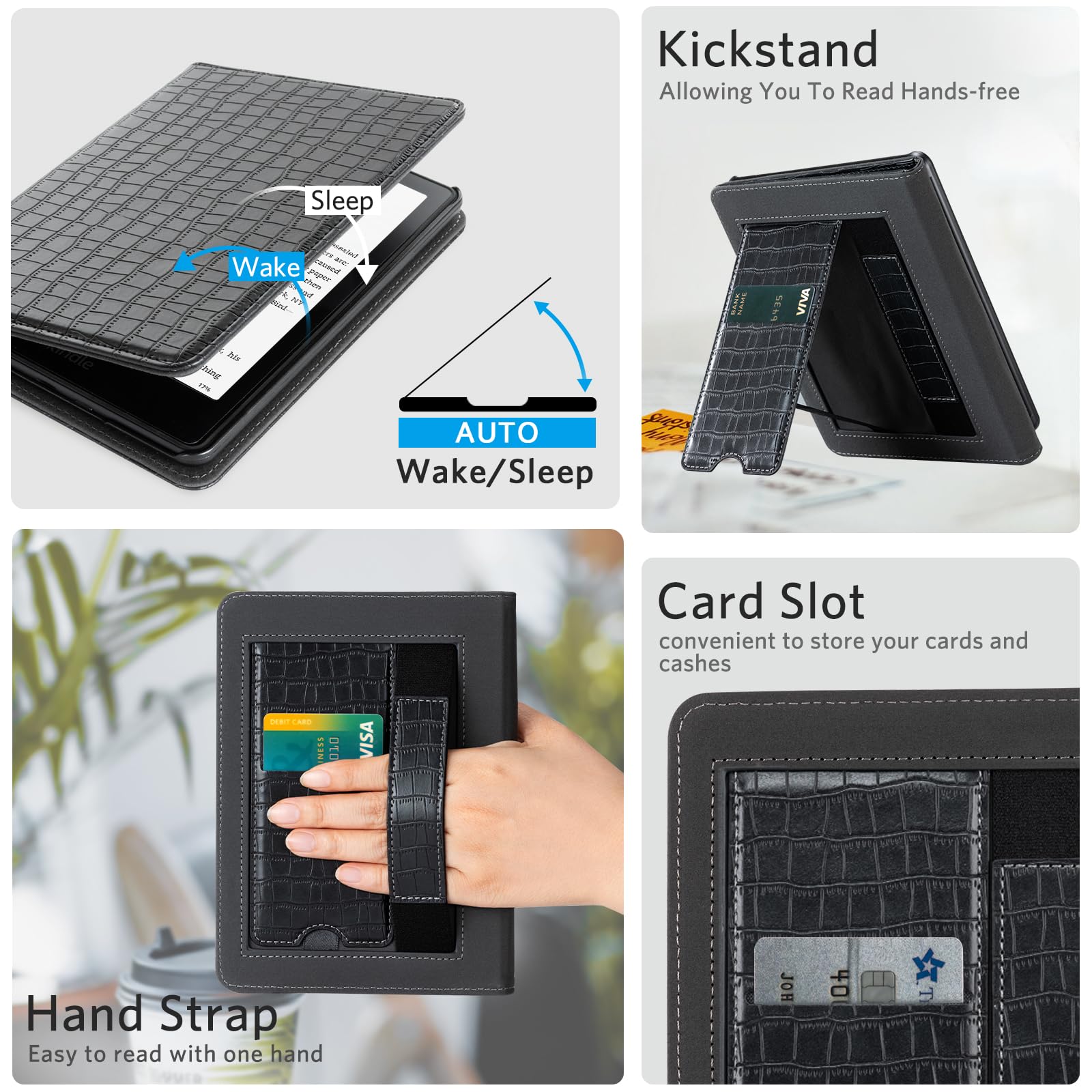 Kindle Paperwhite 12th Gen (2024 7 inch) stand#Color_Croco Black