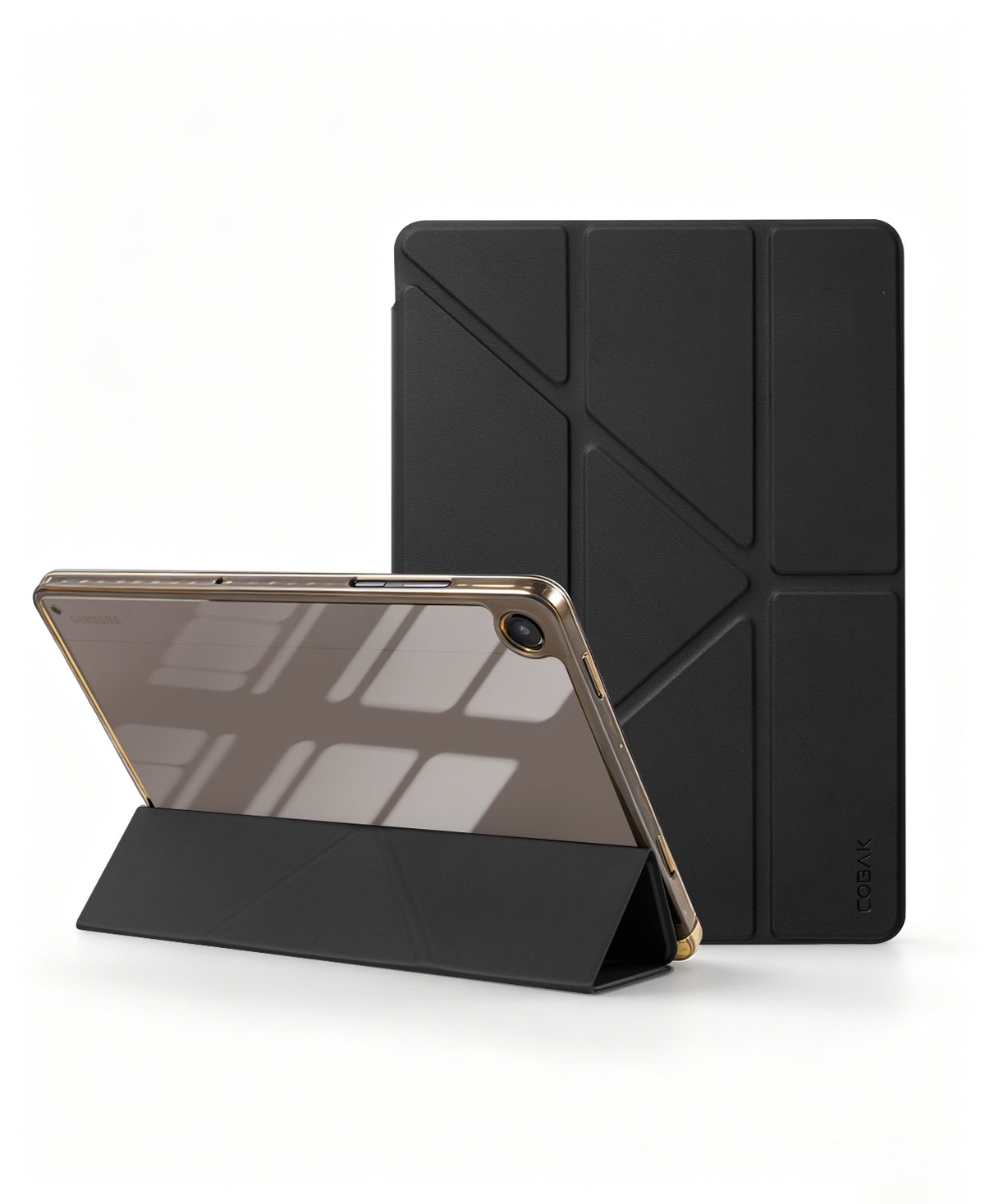 Galaxy Tab A11+ / A9+ 11" Multi-Angle Y-Fold Case#Color_Black
