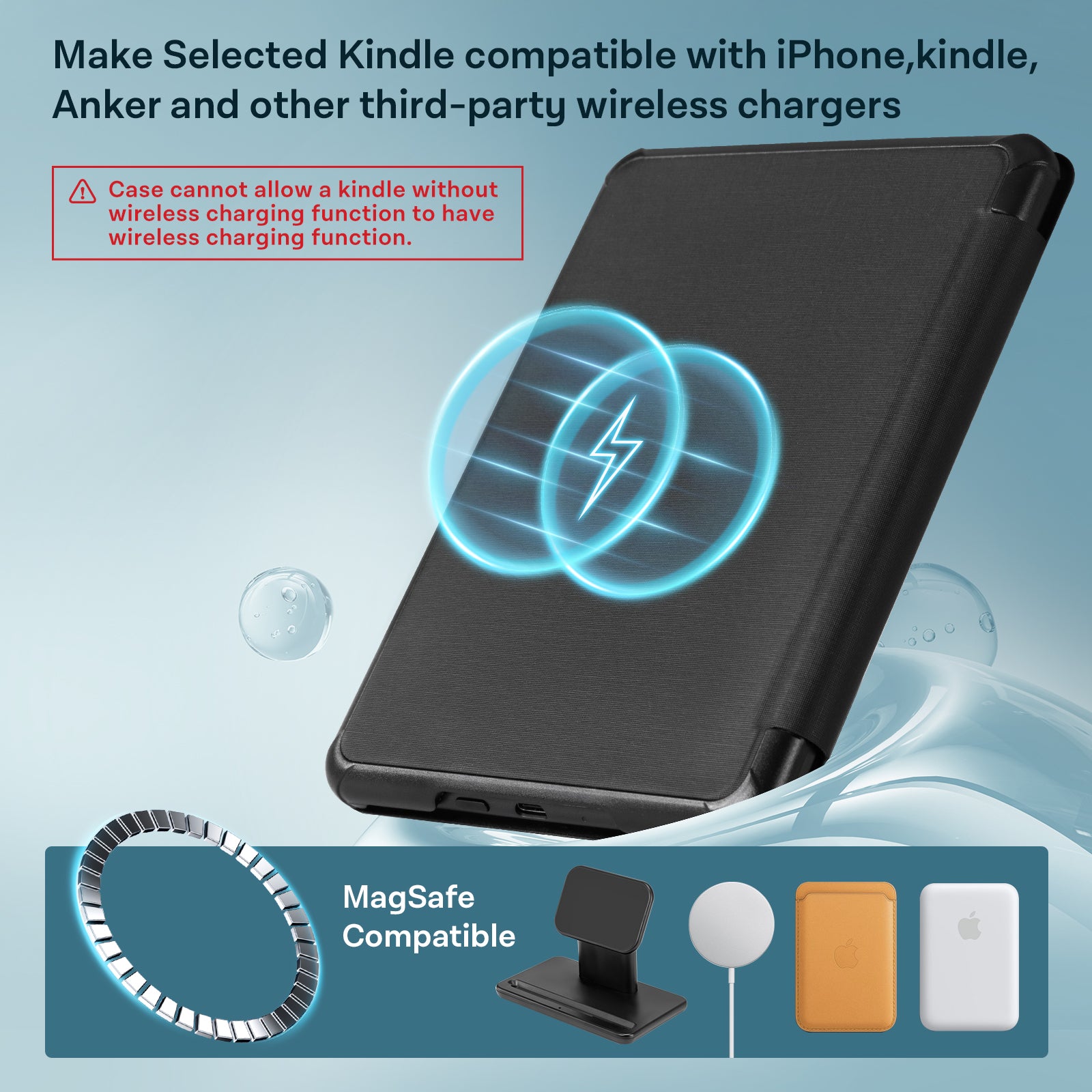Kindle Paperwhite 12th Gen 7 inch (2024) Lightweight Case With Stand#Color_Black