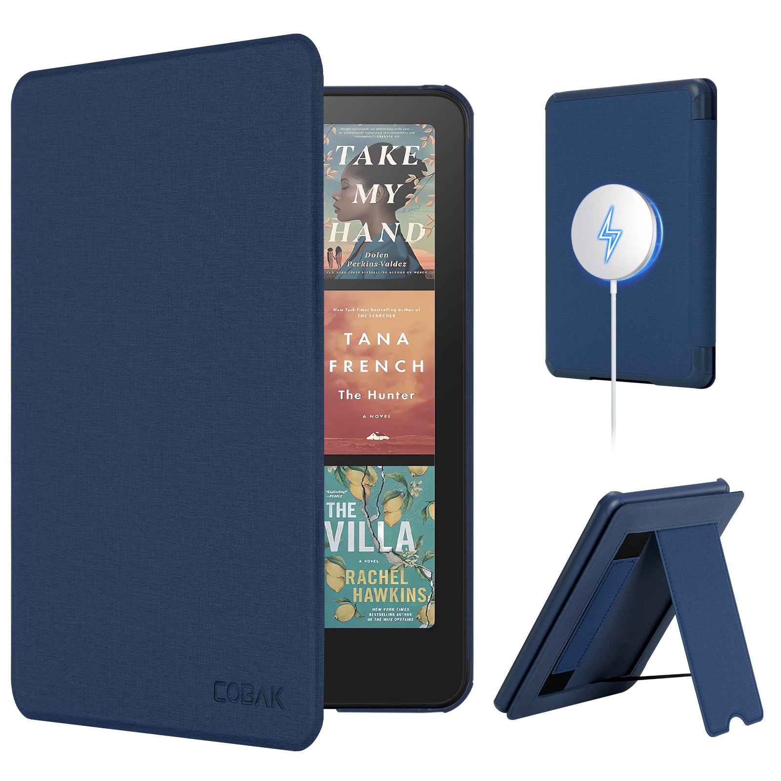 Kindle Paperwhite 12th Gen 7 inch (2024) Lightweight Case With Stand#Color_Dark Blue