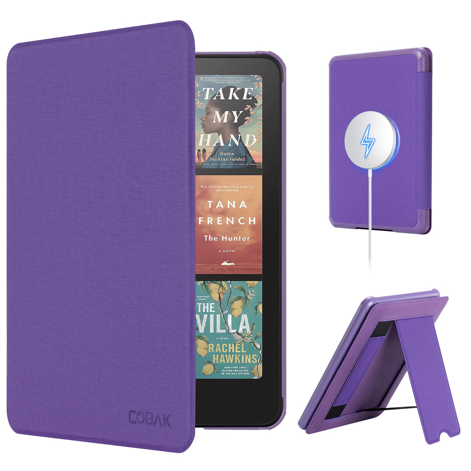 Kindle Paperwhite 12th Gen 7 inch (2024) Lightweight Case With Stand#Color_Purple