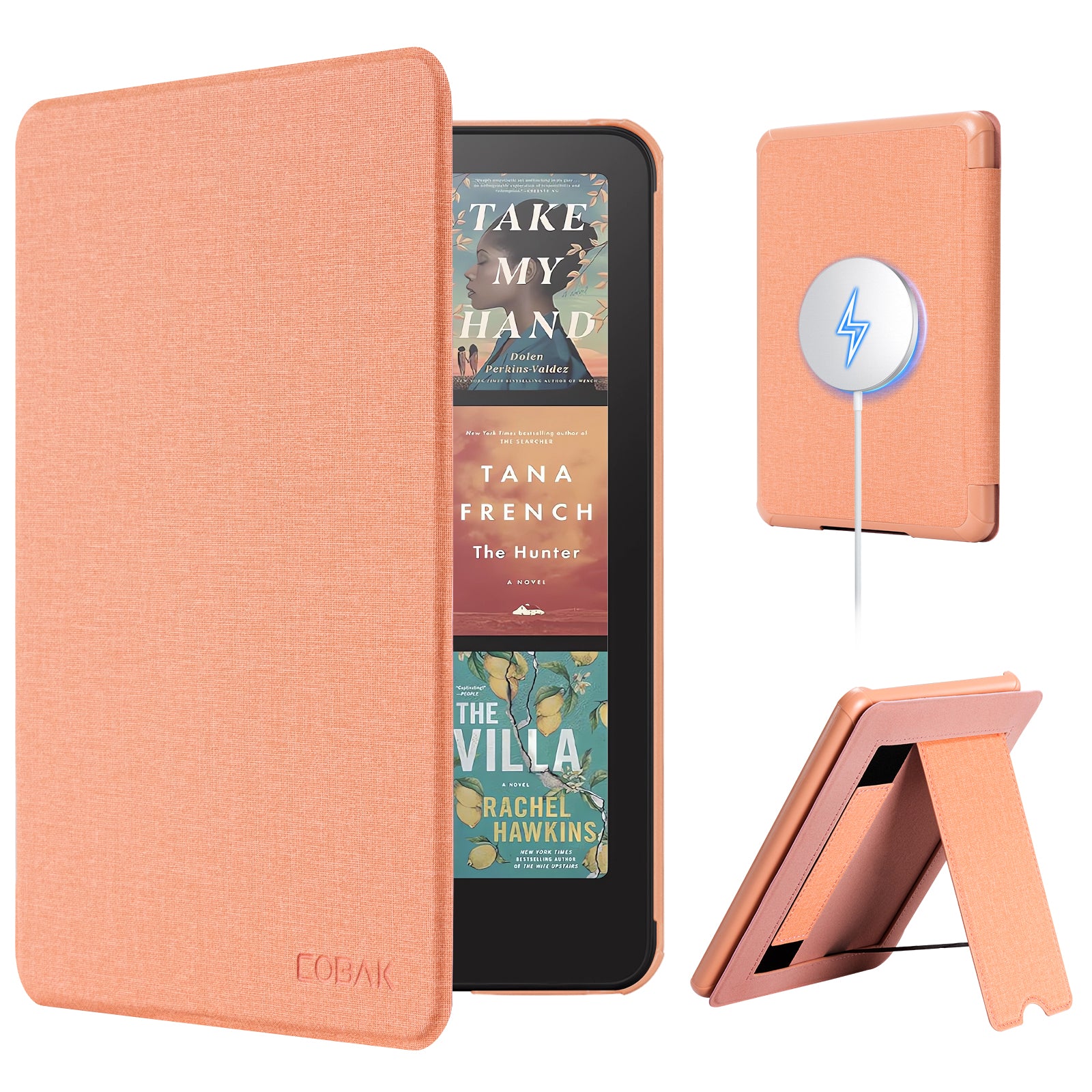 Kindle Paperwhite 12th Gen 7 inch (2024) Lightweight Case With Stand#Color_Fabric Pink