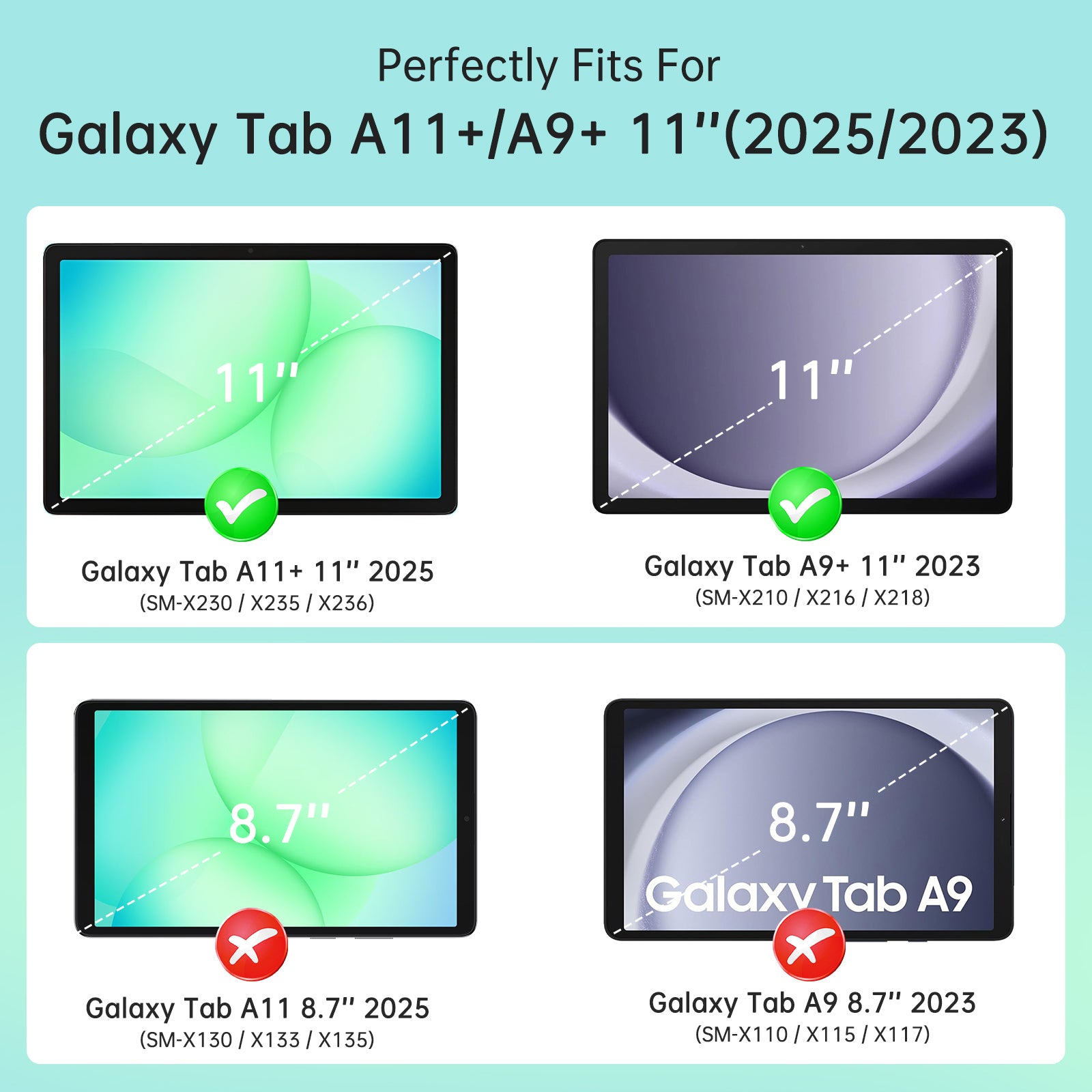 CoBak Premium Leather Case for Galaxy Tab A11+