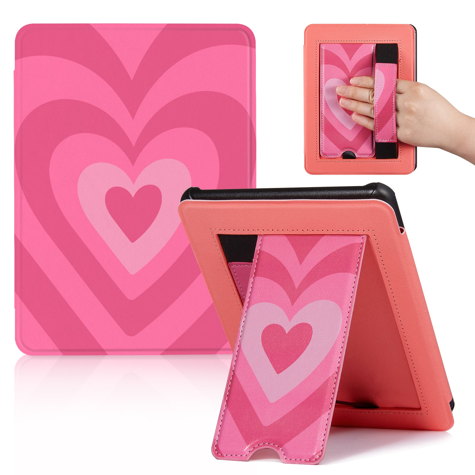 Kindle Paperwhite 12th Gen 7 inch (2024) Lightweight Case With Stand#Color_Sweet Heart