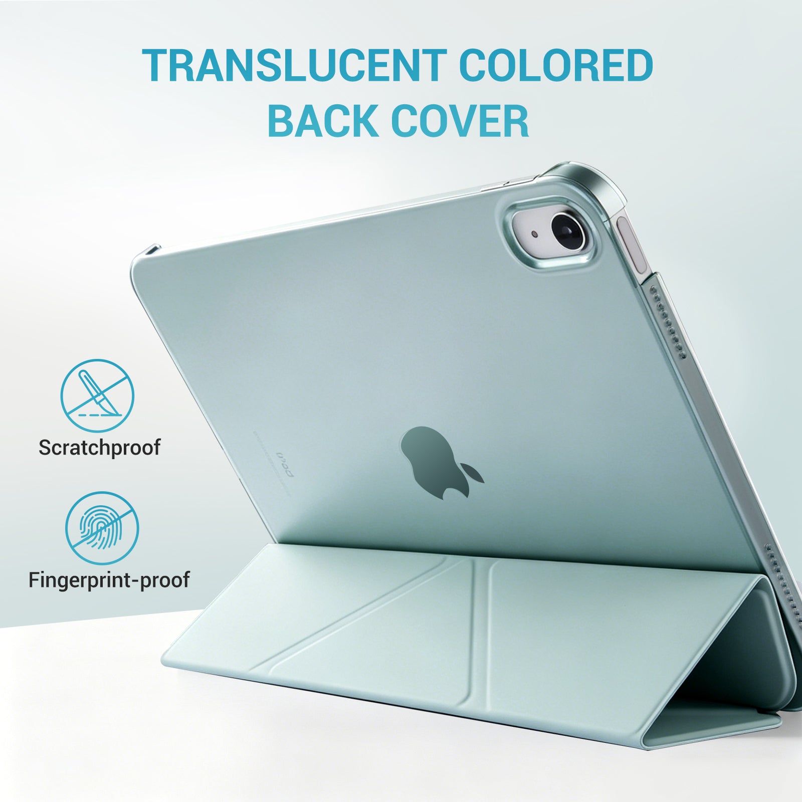 iPad (A16) 11th Gen & 10th Gen Slim Y-Fold Magnetic Stand Case#Color_Celadon Green