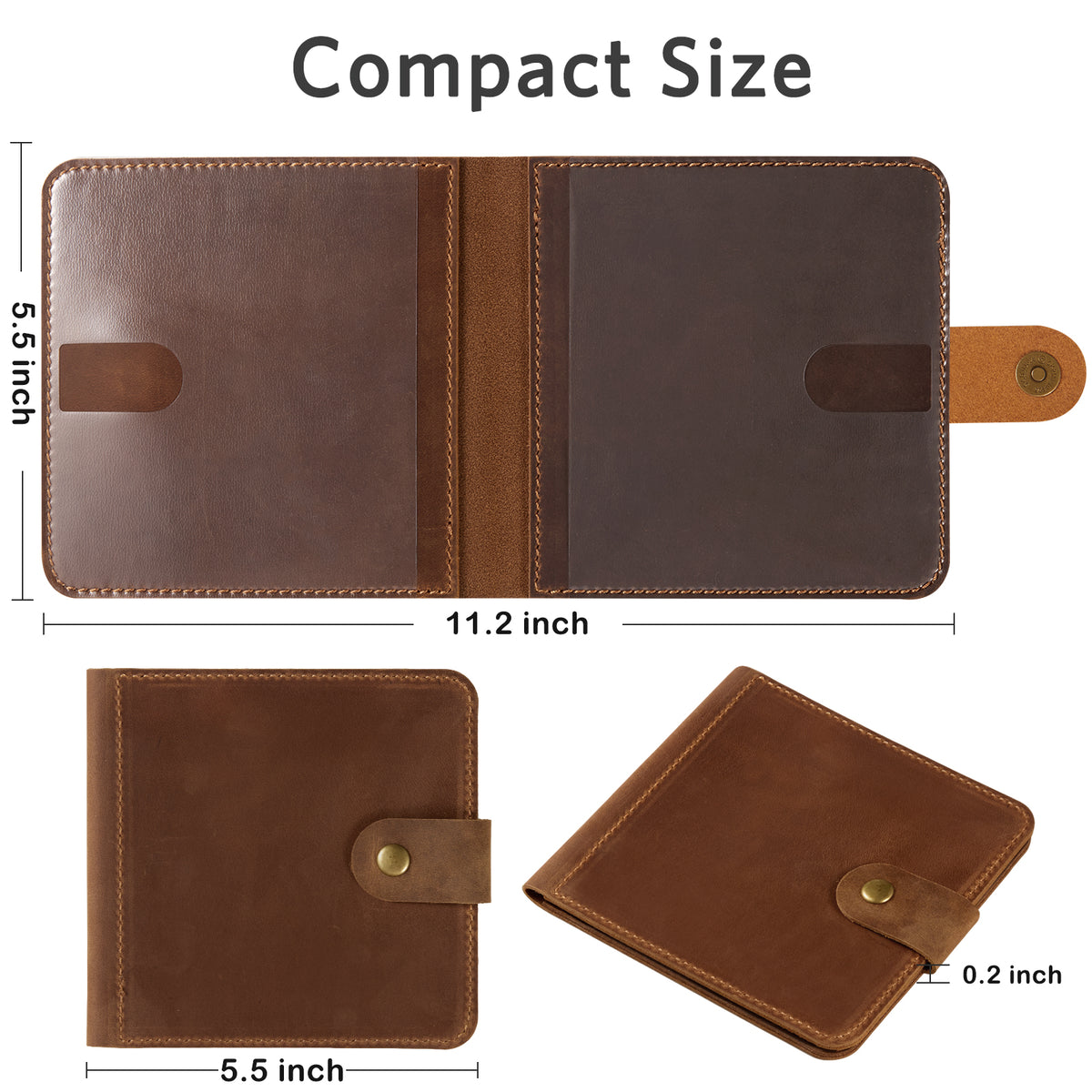 Car Registration & Insurance Holder with Magnetic Closure