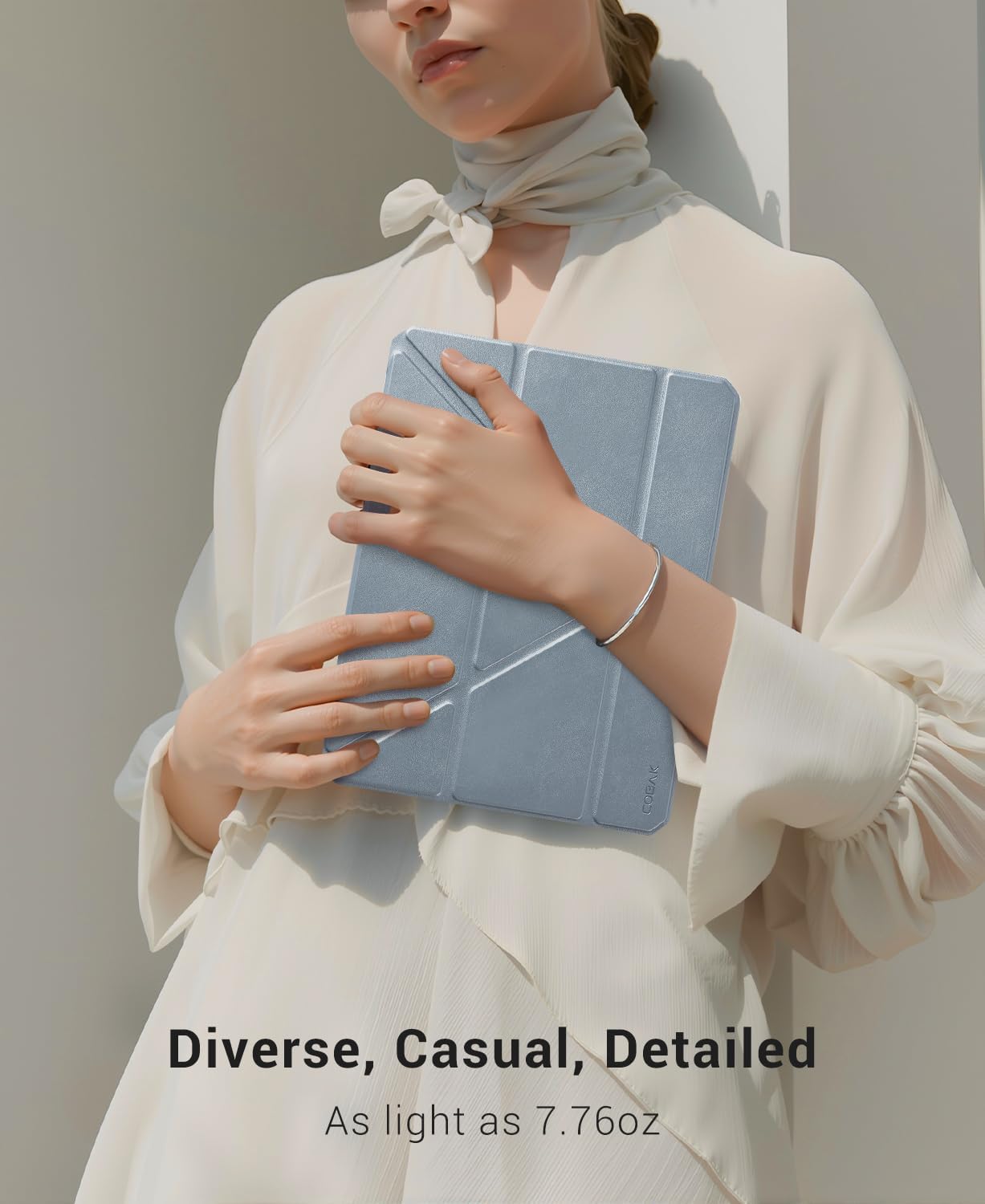 iPad 11th Gen (A16) 11" (2025) & 10th Gen 10.9" (2022) Case With Magnetic Stand#Color_Light Blue