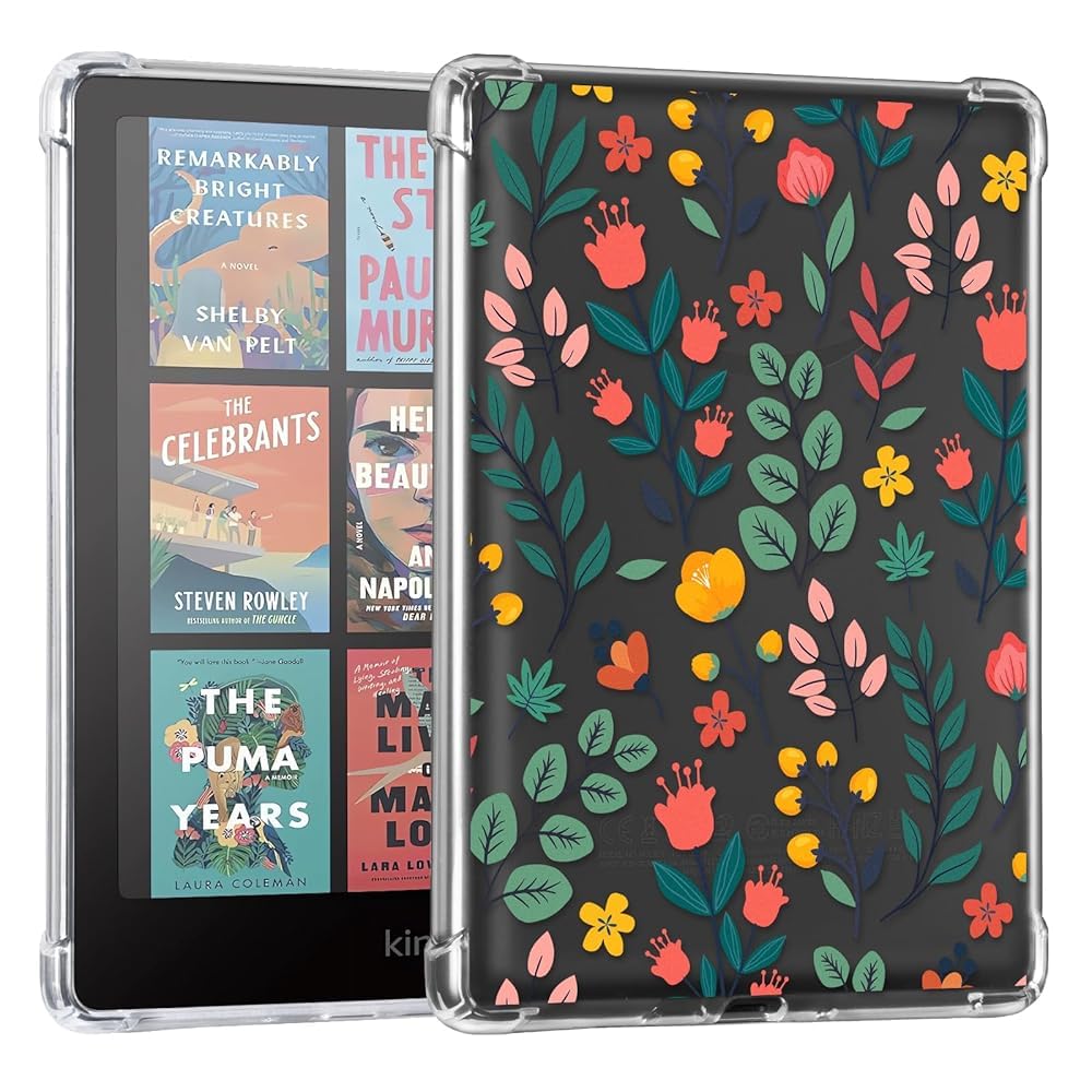Eden Fresh Bloom 7 inch kindle paperwhite clear#Color_Red