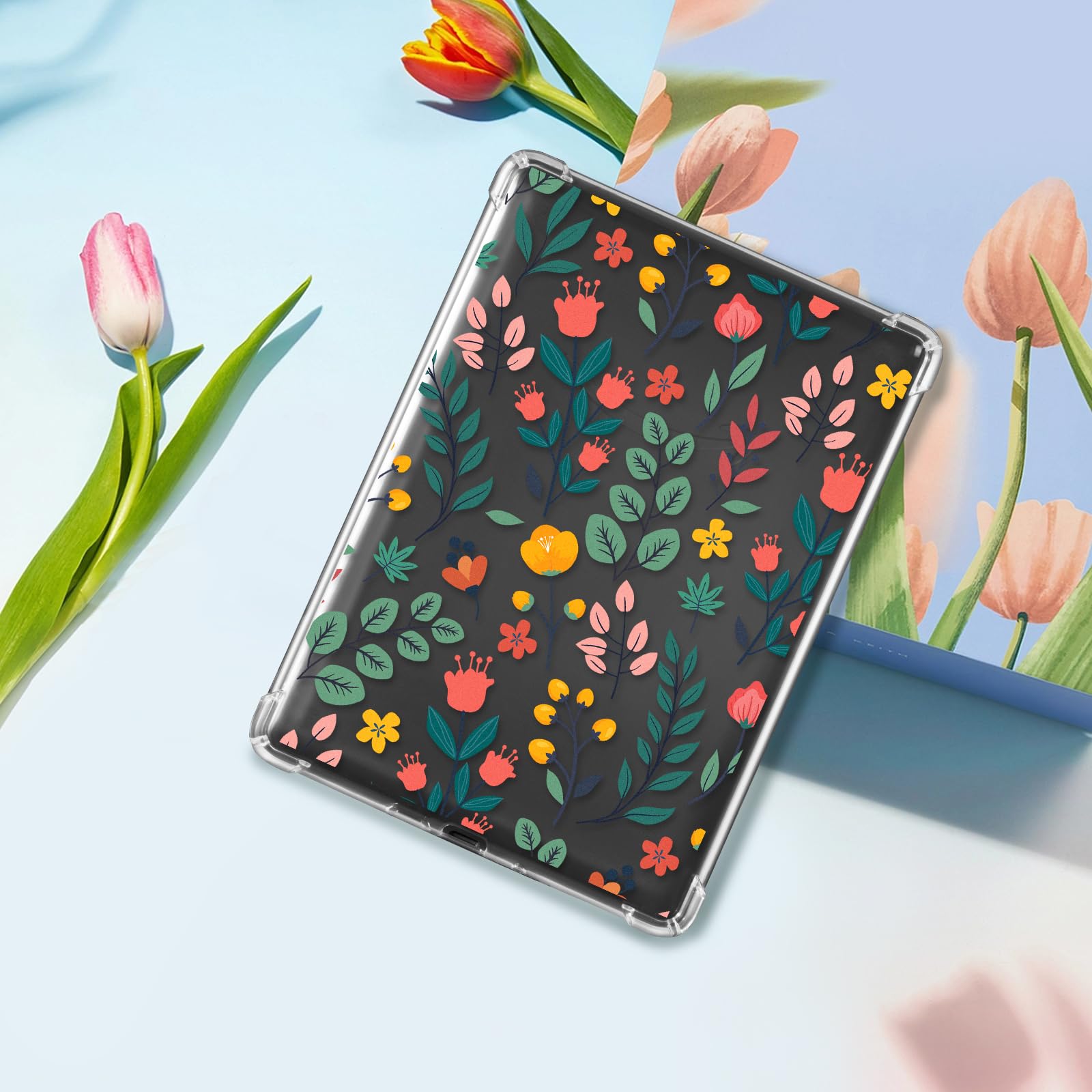 Eden Fresh Bloom 7 inch kindle paperwhite clear#Color_Red