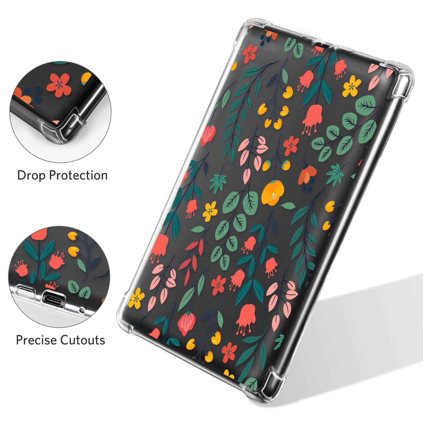 Eden Fresh Bloom 7 inch kindle paperwhite clear#Color_Red