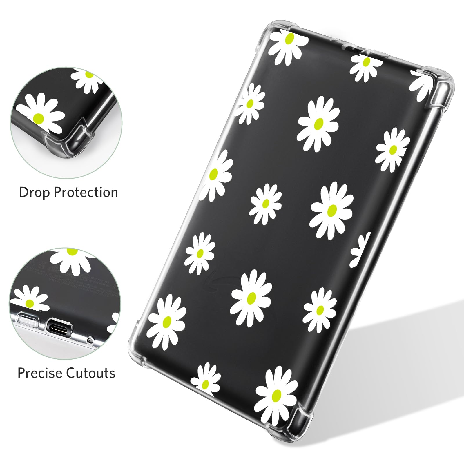 Eden Fresh Bloom 7 inch kindle paperwhite clear#Color_White