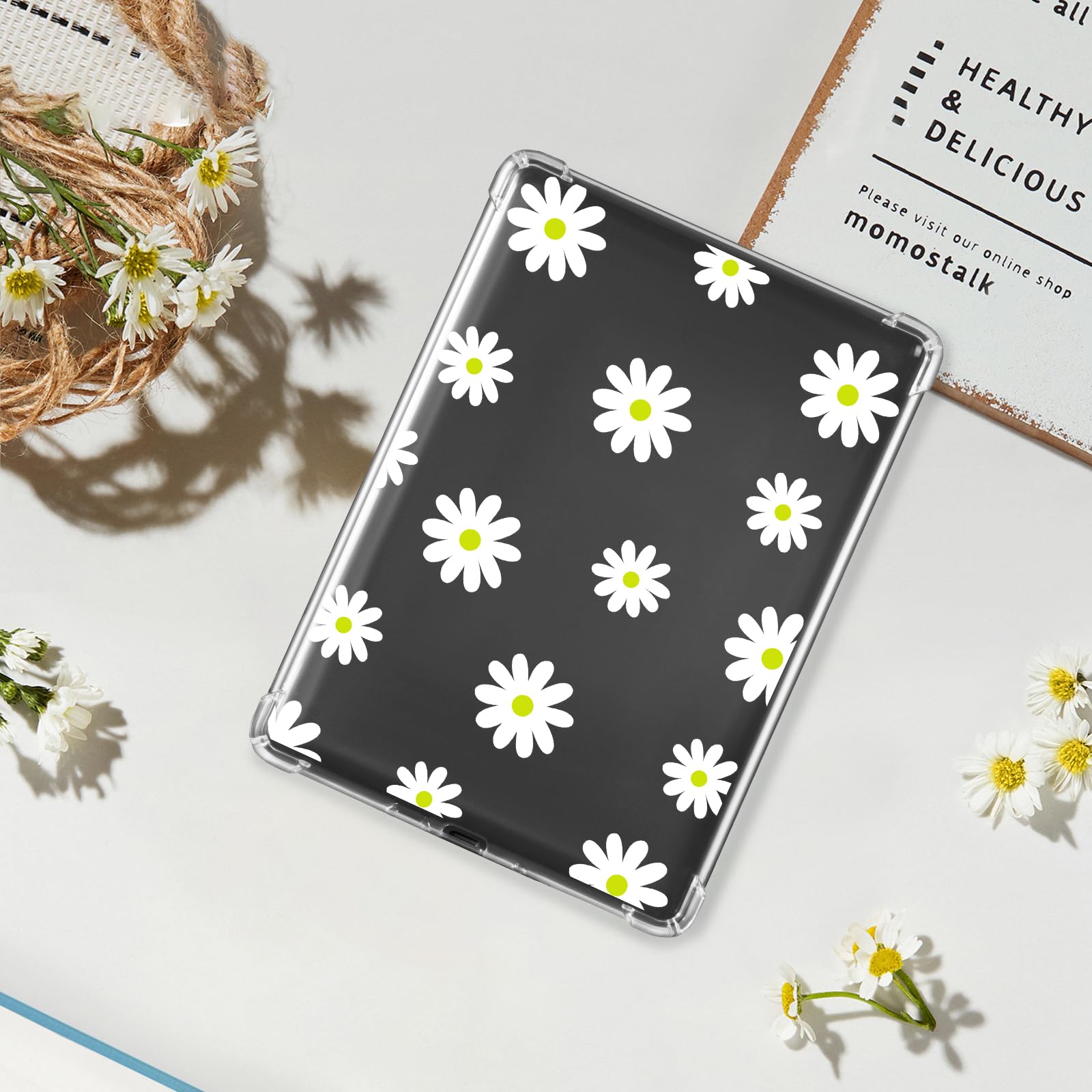 Eden Fresh Bloom 7 inch kindle paperwhite clear#Color_White