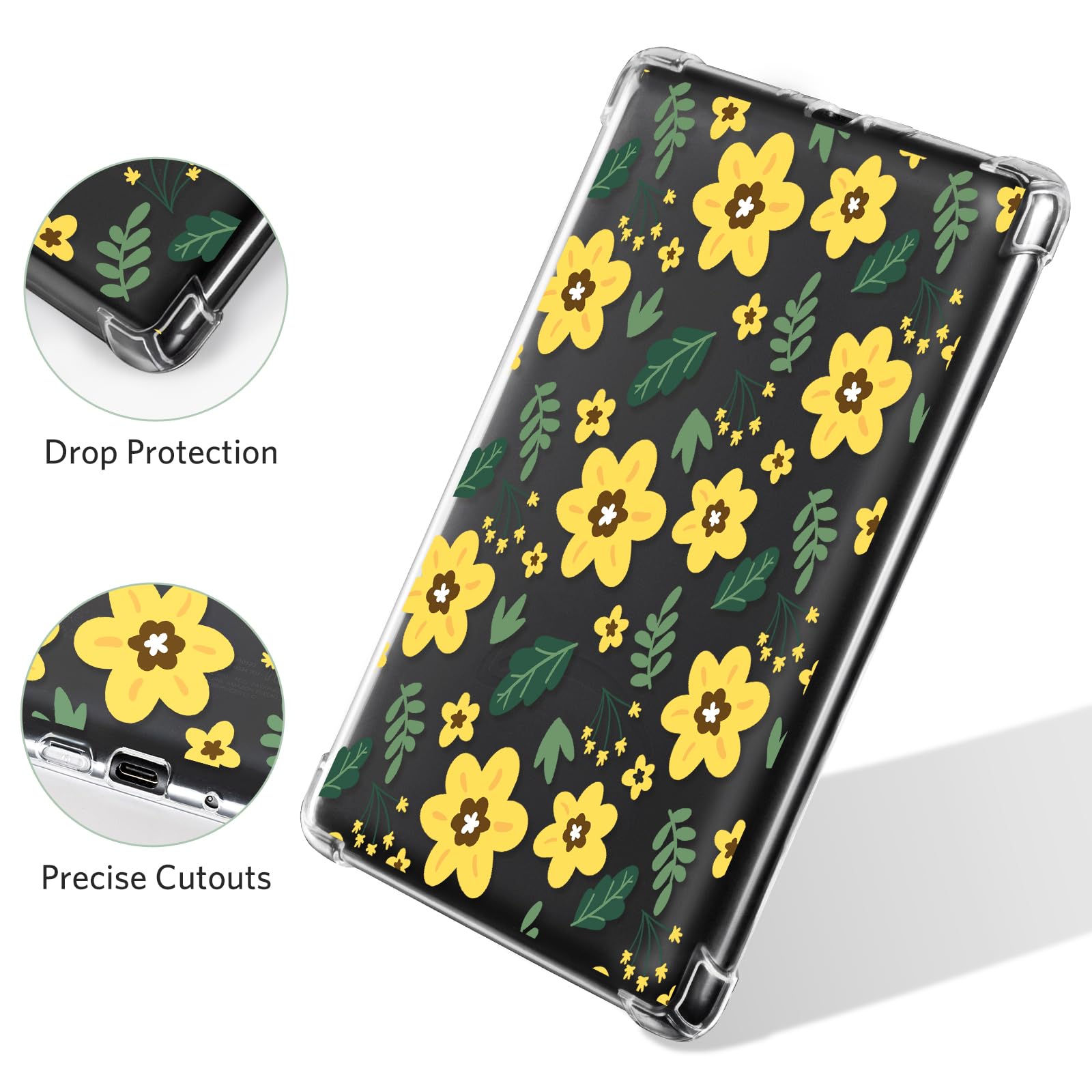 Eden Fresh Bloom 7 inch kindle paperwhite clear#Color_Yellow