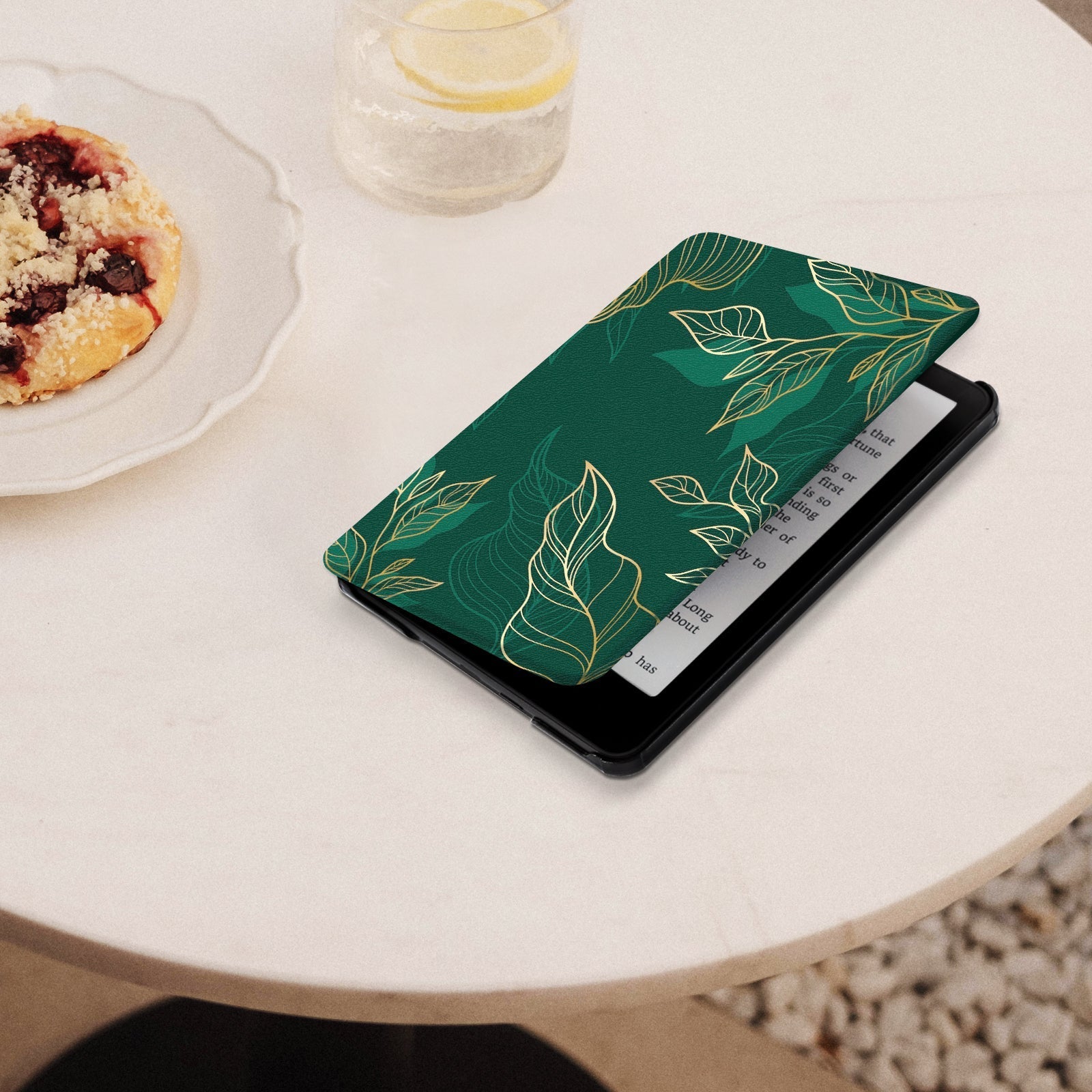 Kindle Paperwhite 12th Gen (2024 7 inch) Voltage Stand#Color_Dark Green Floral