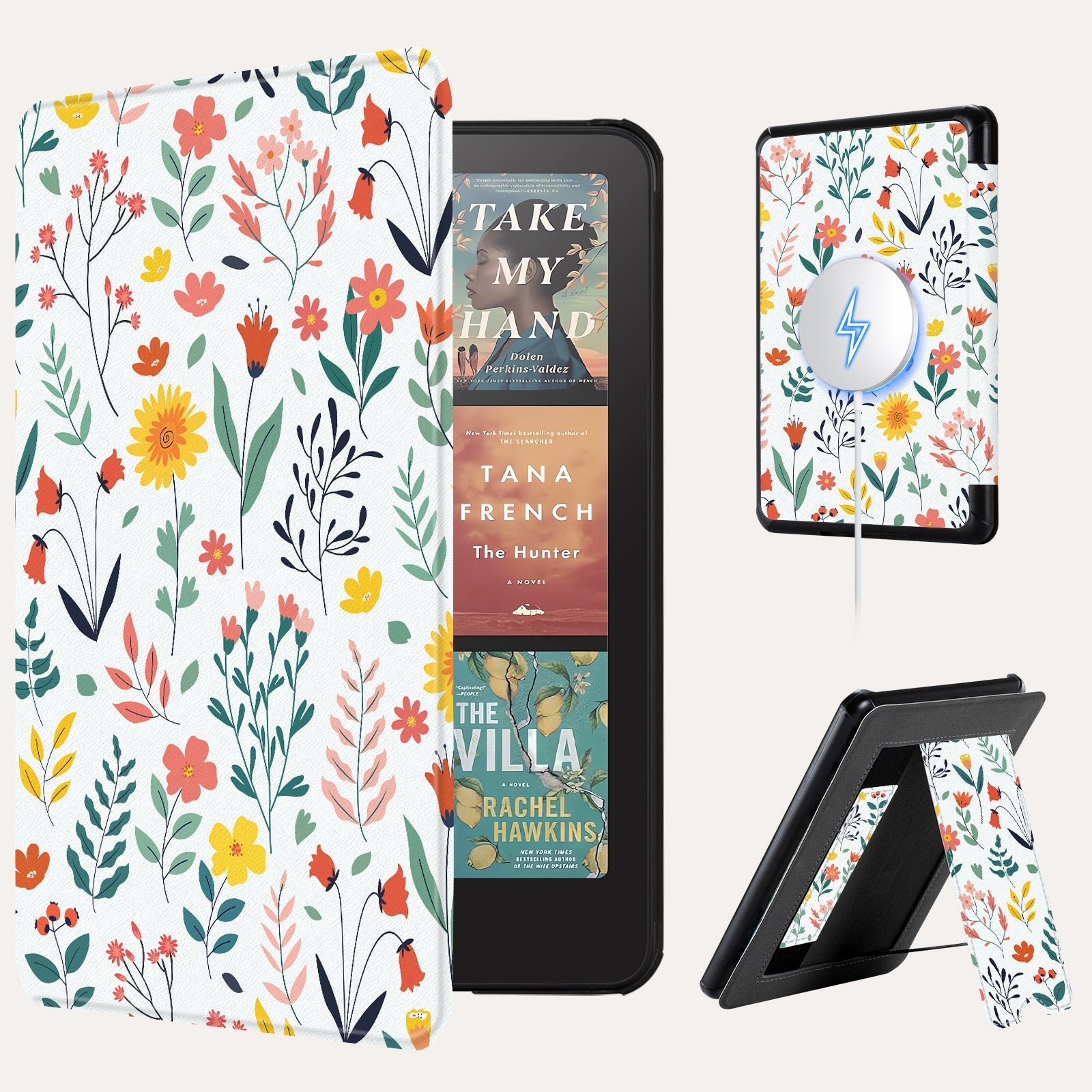 Kindle Paperwhite 12th Gen (2024 7 inch) Voltage Stand#Color_White Flower