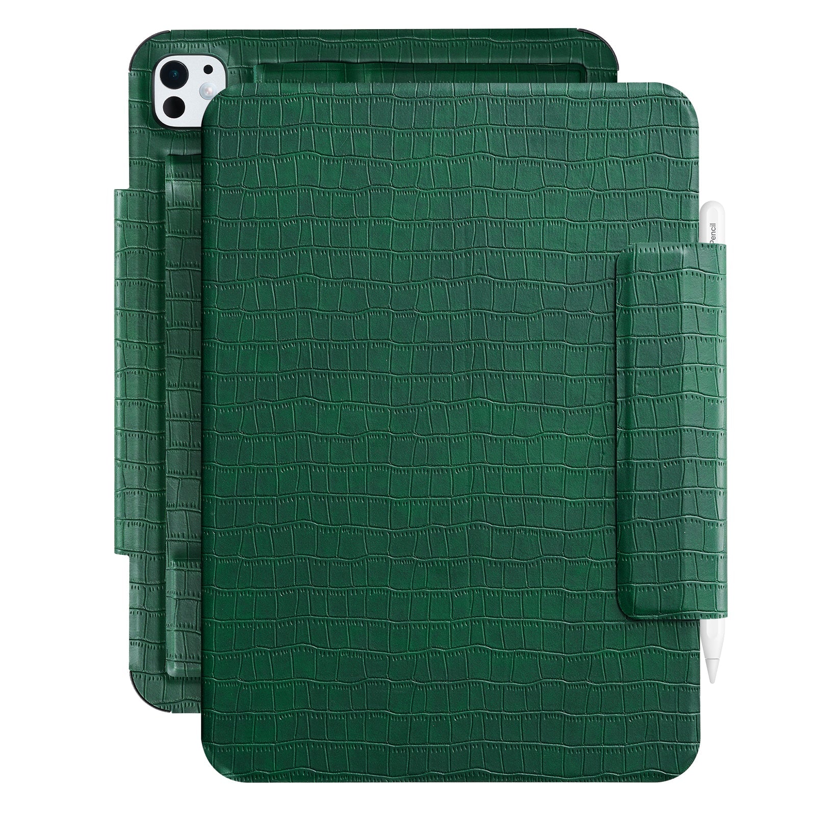 Essentials Croc iPad Pro 19 Magnetic with Stand#Color_Emerald