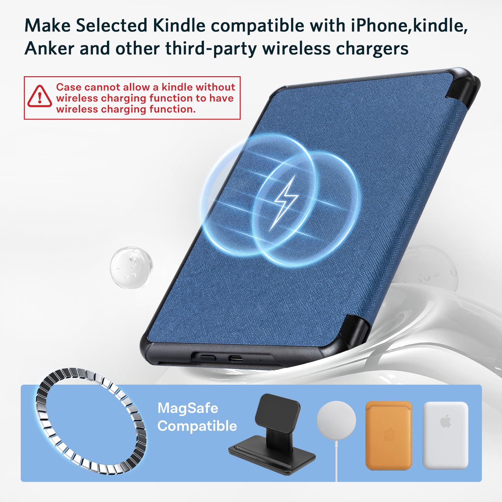 Essentials Cross Pattern Mag Ring Kindle Paper White 6th-Magnetic#Color_Cross Dark Blue