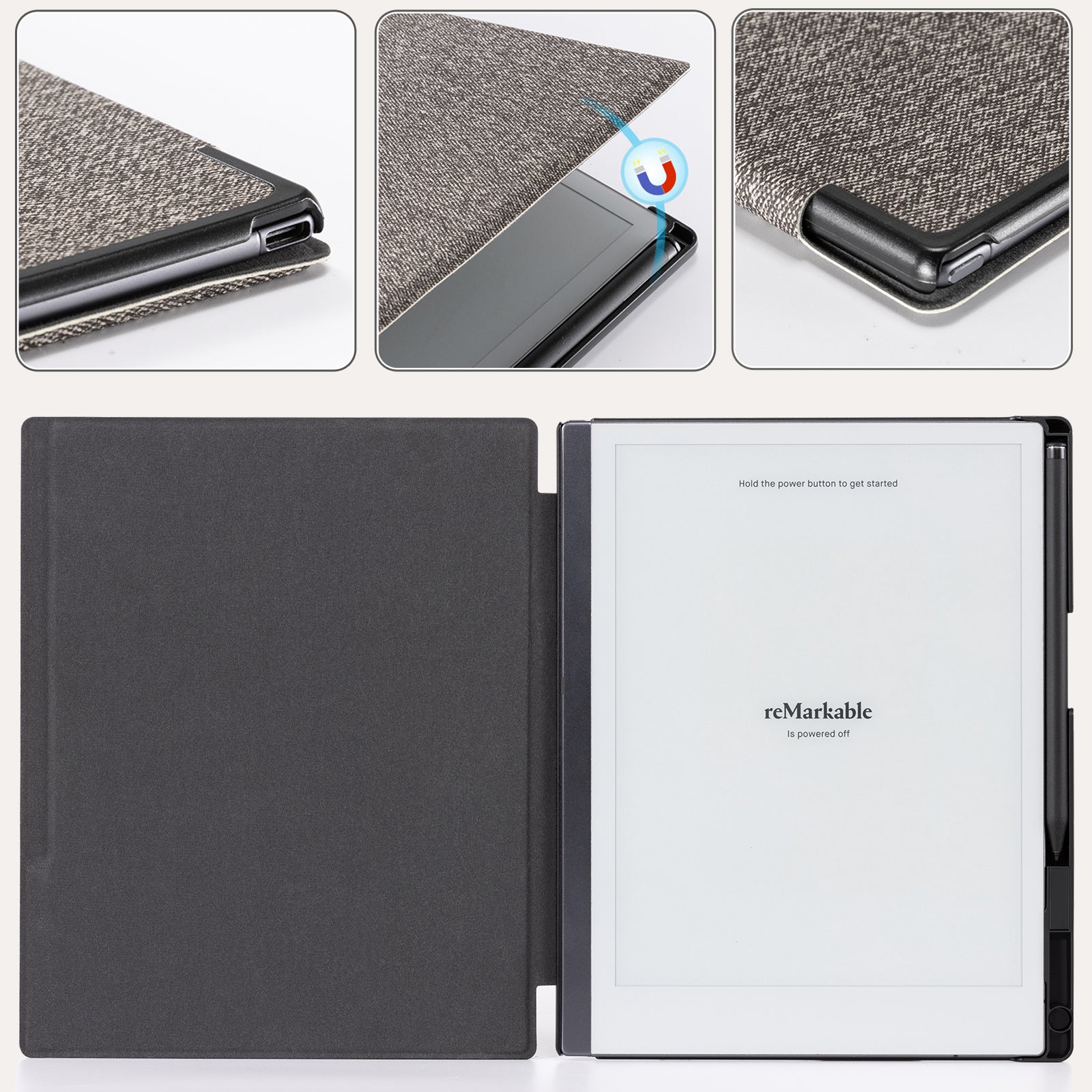Essentials Fabric reMarkable 2 Basic#Color_Gray Yellow
