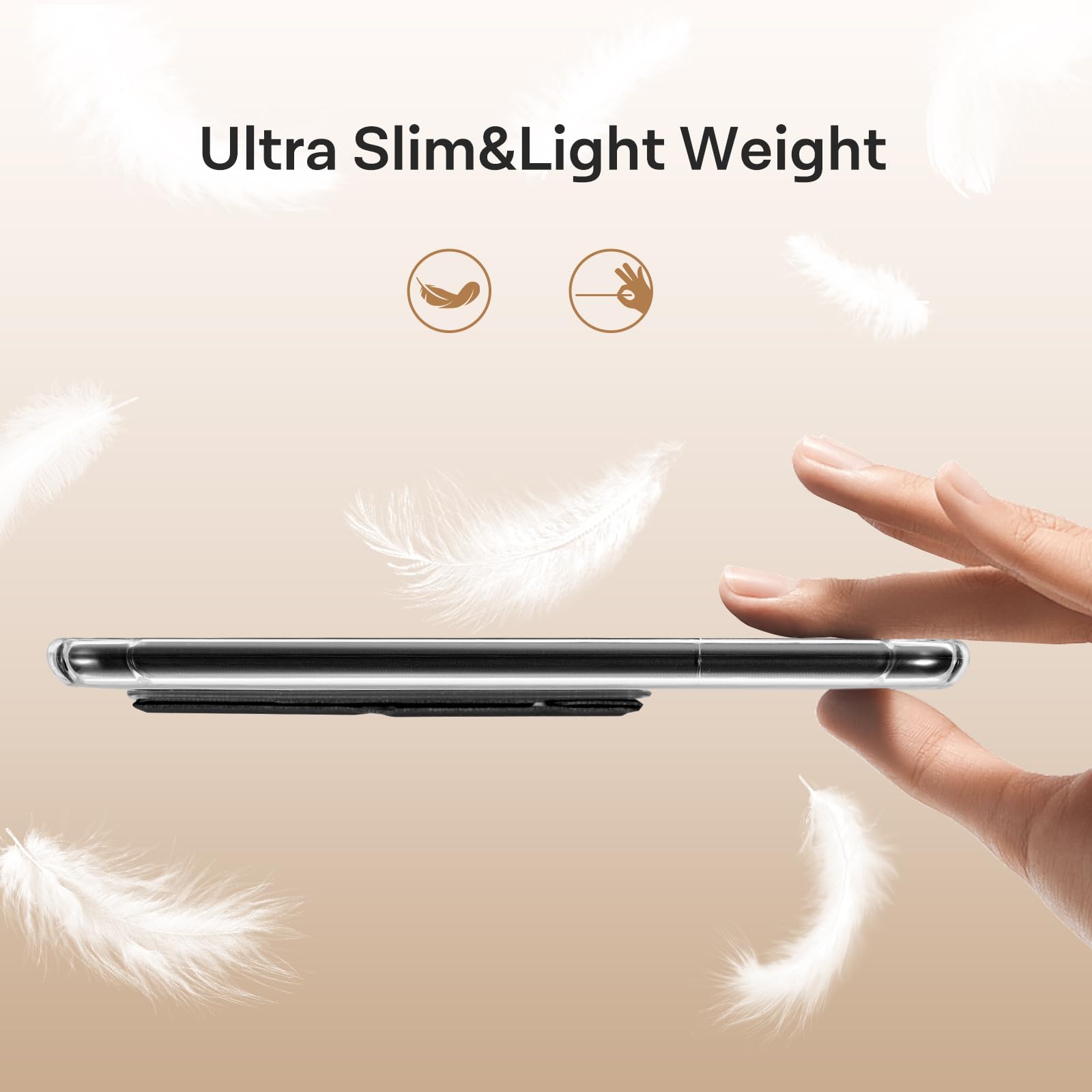 Essentials Kindle Paperwhite 6th Hand Strap with stand#Color_Black