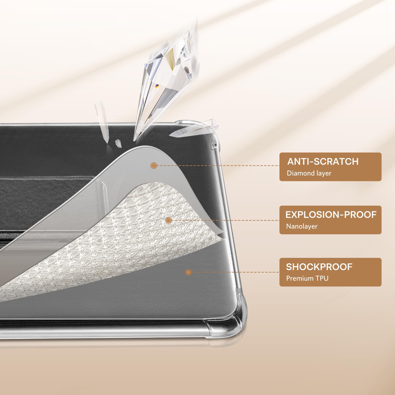 Essentials Kindle Paperwhite 6th Hand Strap with stand#Color_Black