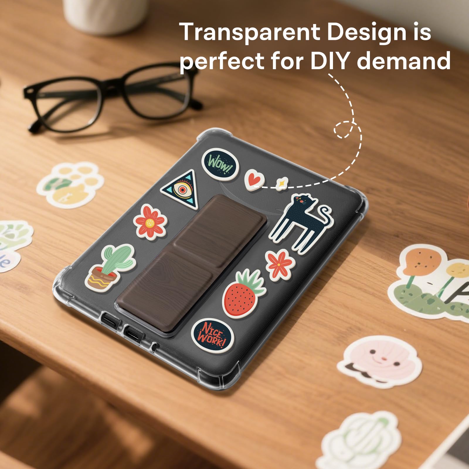 Essentials Kindle Paperwhite 6th Hand Strap with stand#Color_Brown