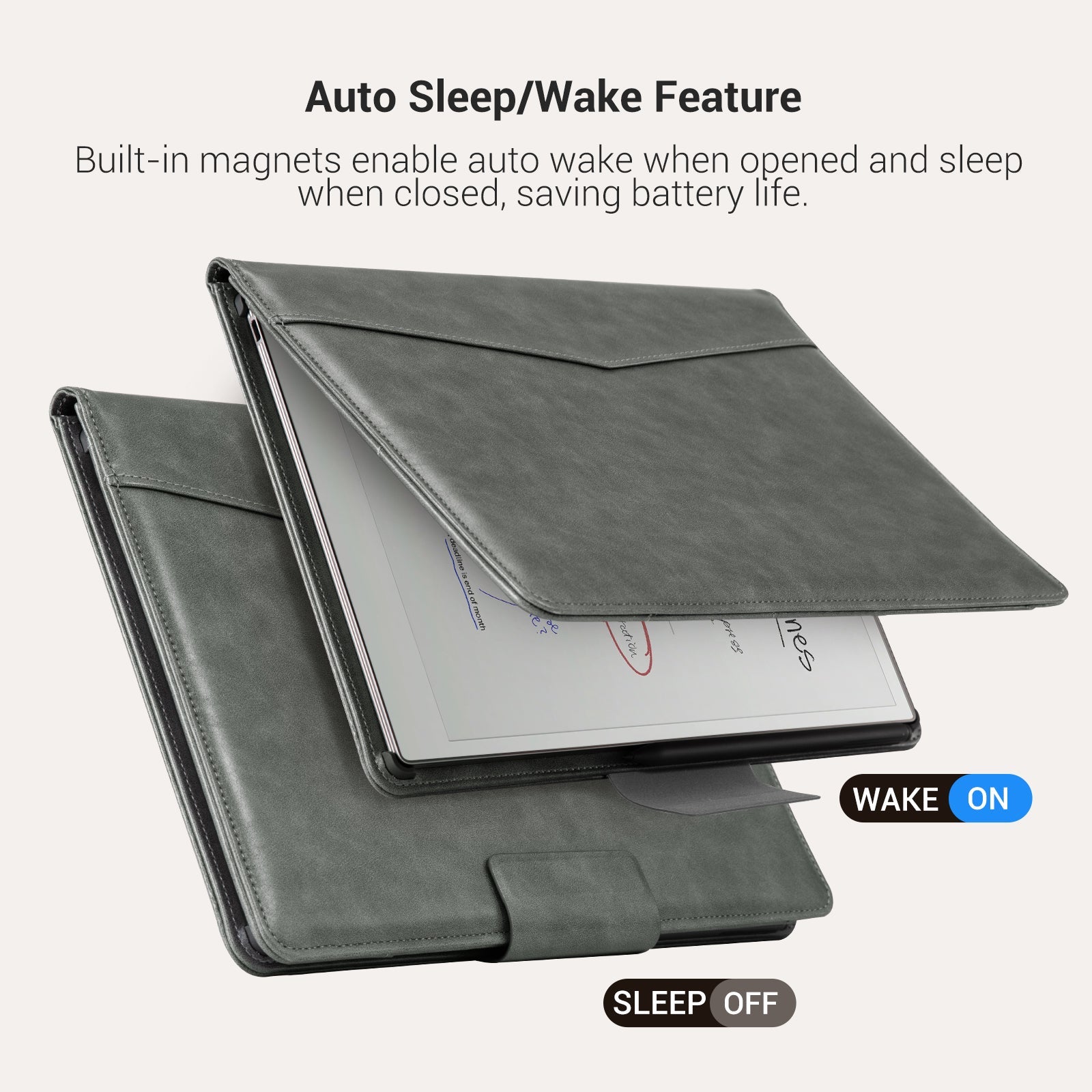 Essentials Leather reMarkable Pro-Edge#Color_Gray