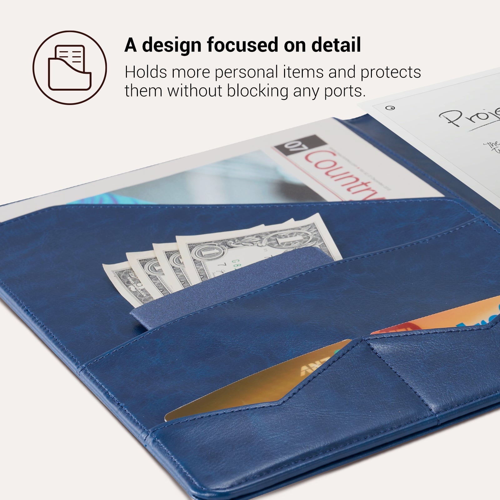 Essentials Leather reMarkable Pro-Edge#Color_Navy Blue