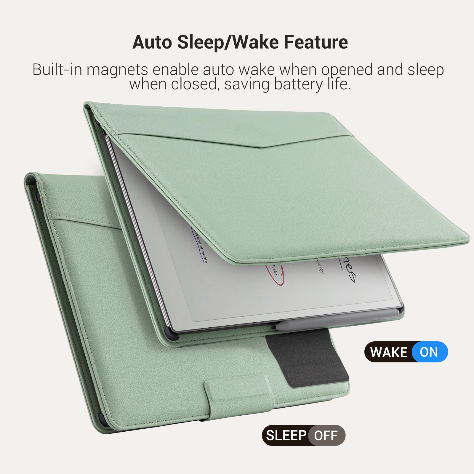 Essentials Leather reMarkable Pro-Edge#Color_Sage Green