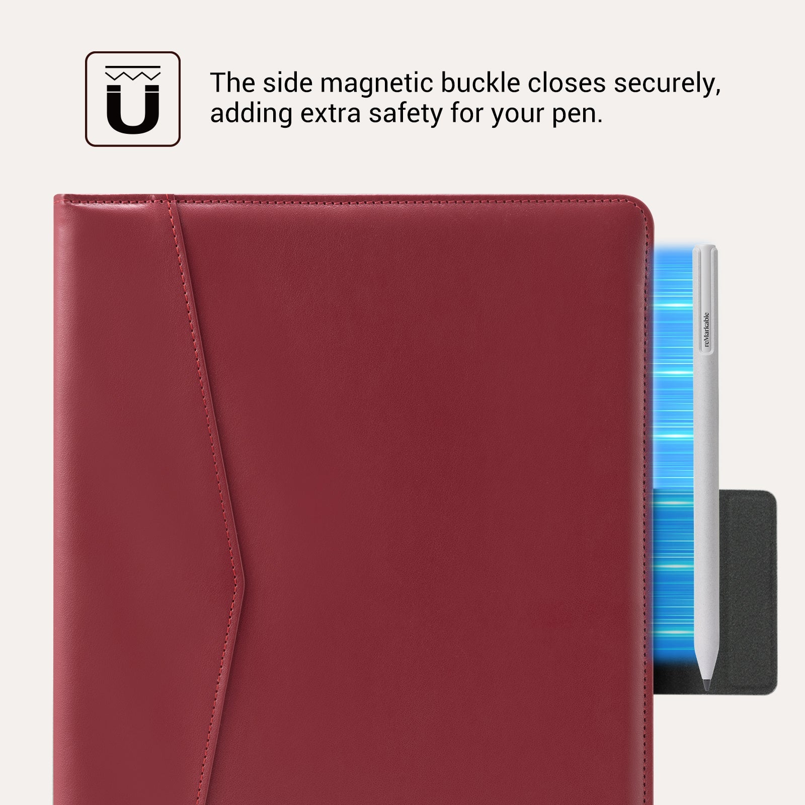 Essentials Leather reMarkable Pro-Edge#Color_Wine Red