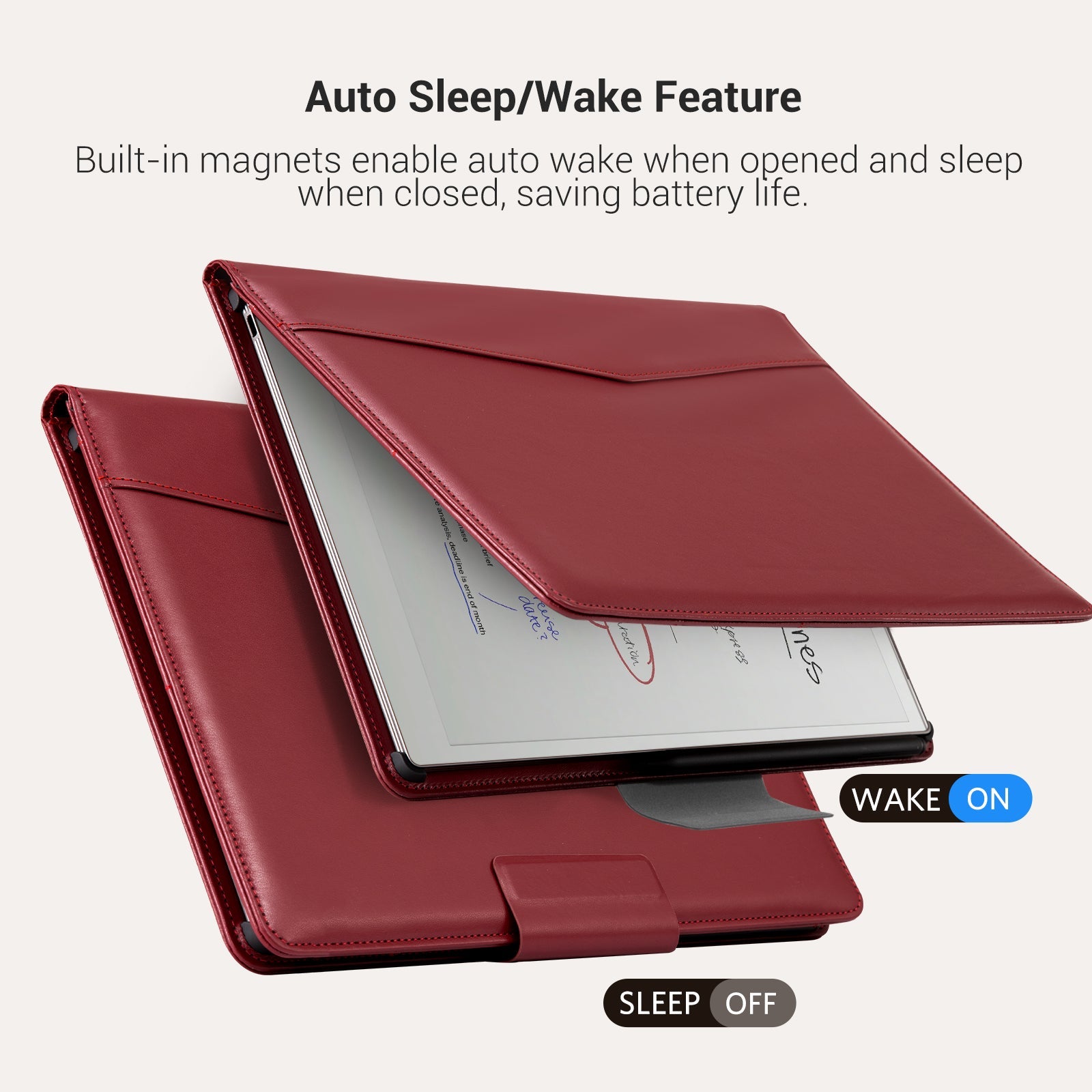 Essentials Leather reMarkable Pro-Edge#Color_Wine Red