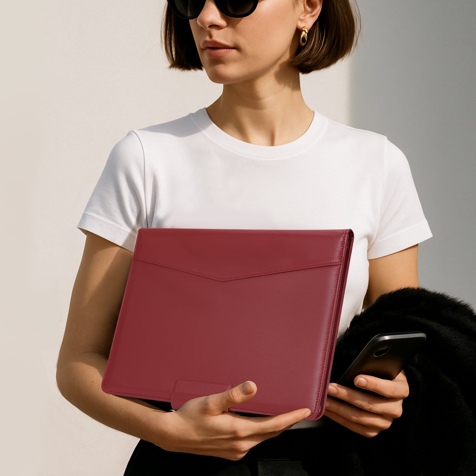 Essentials Leather reMarkable Pro-Edge#Color_Wine Red