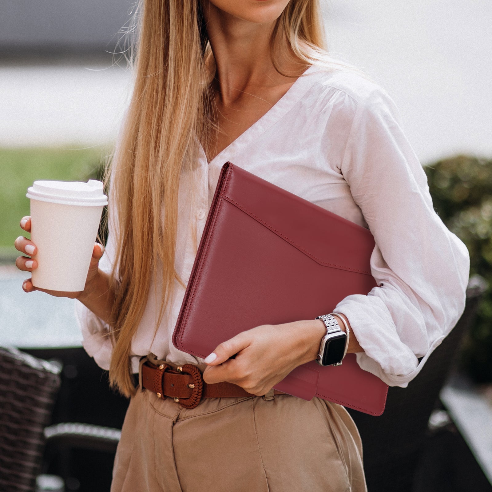 Essentials Leather reMarkable Pro-Edge#Color_Wine Red