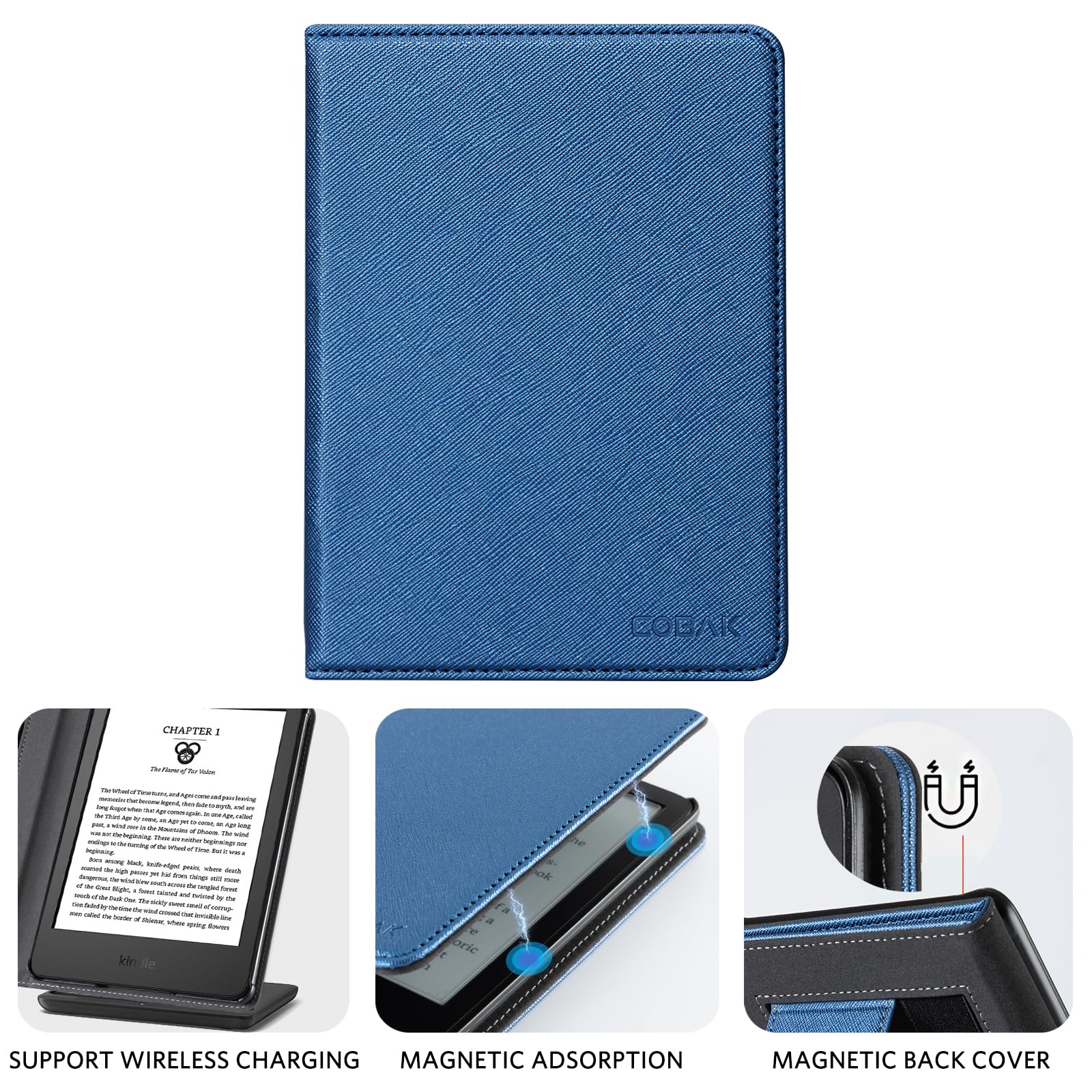 Essentials Luminous Bloom 6 Inch Kindle Stand#Color_Dark Blue