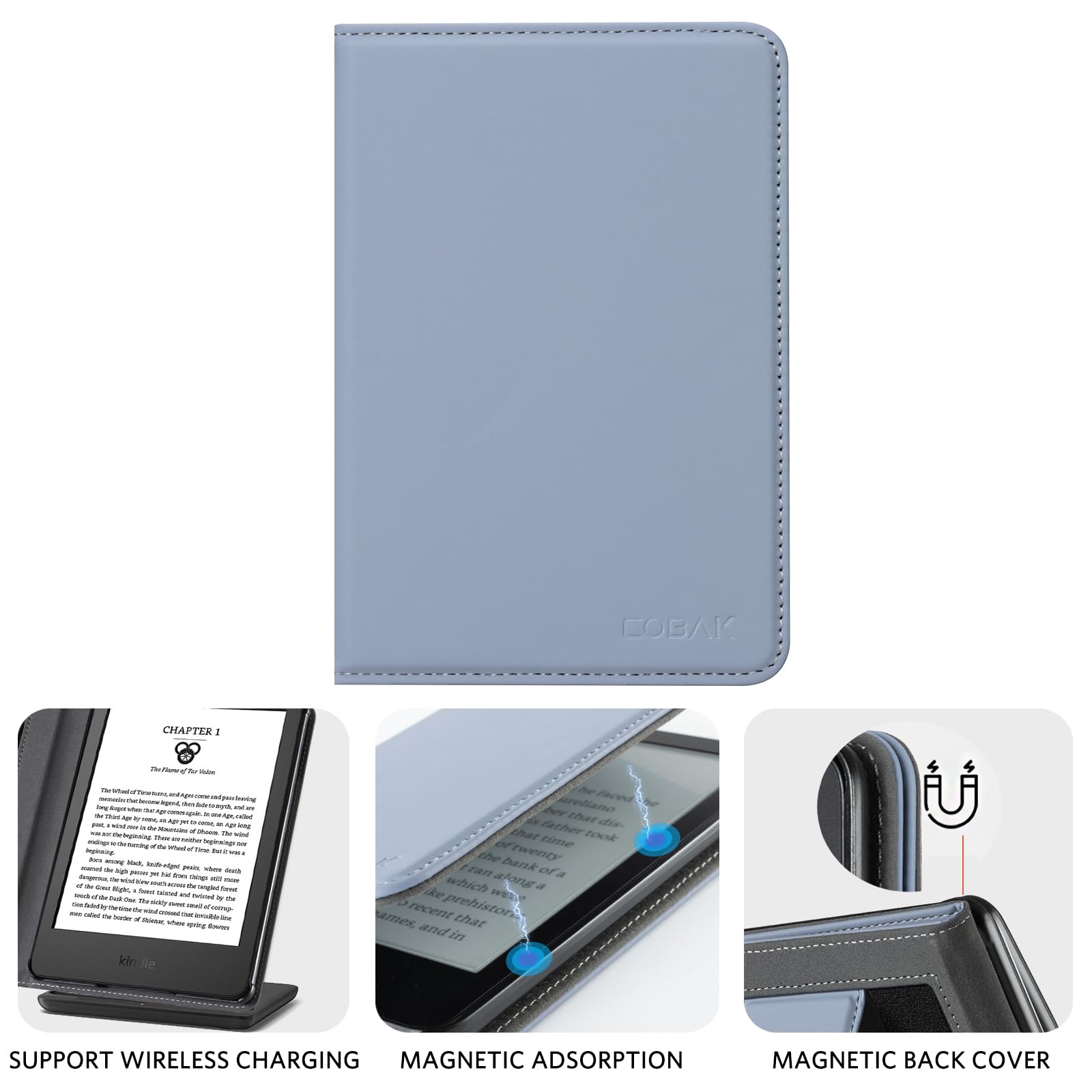 Essentials Luminous Bloom 6 Inch Kindle Stand#Color_Skin Like Purple