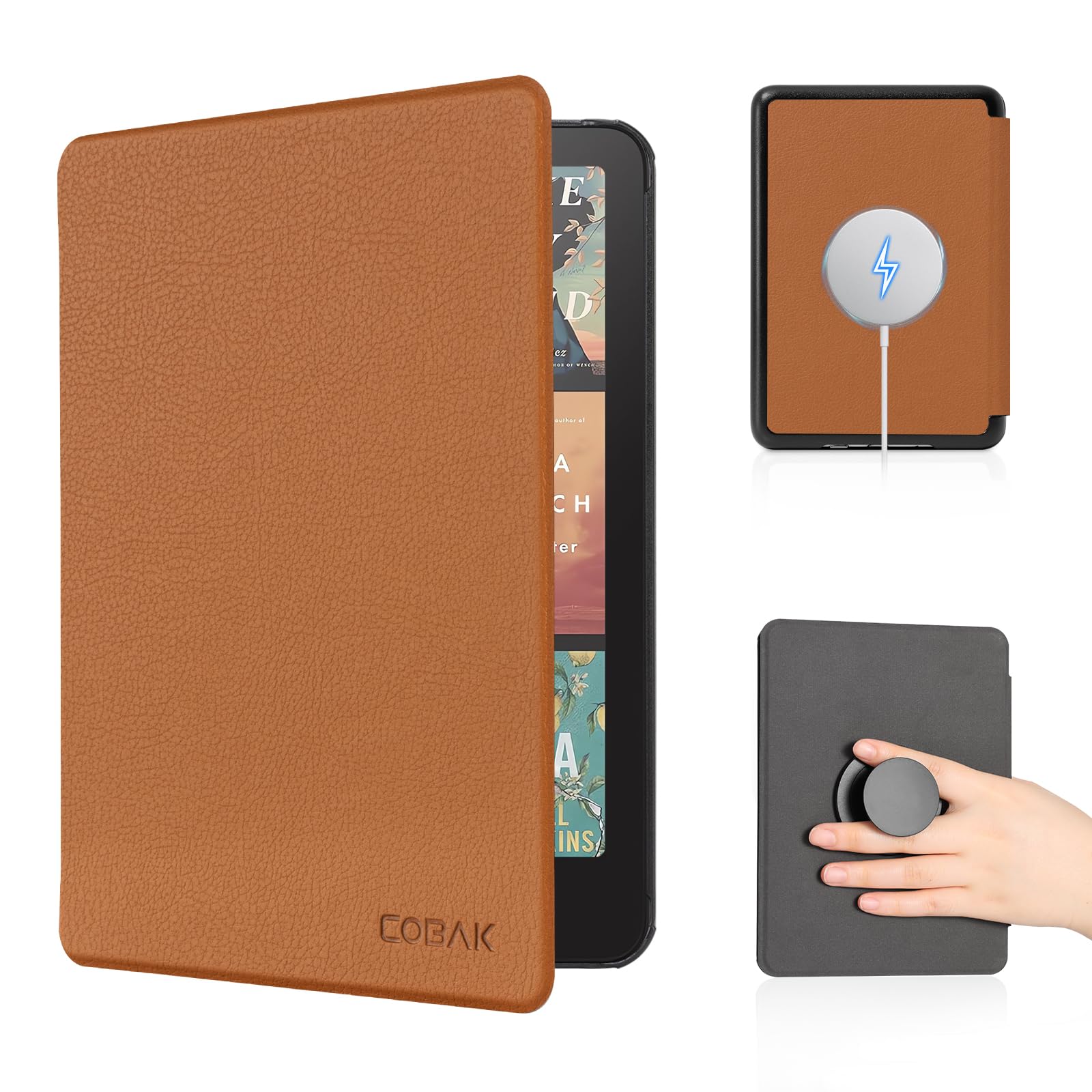 Essentials Lychee pattern Kindle Paper White 6th-Magnetic#Color_Lychee Brown