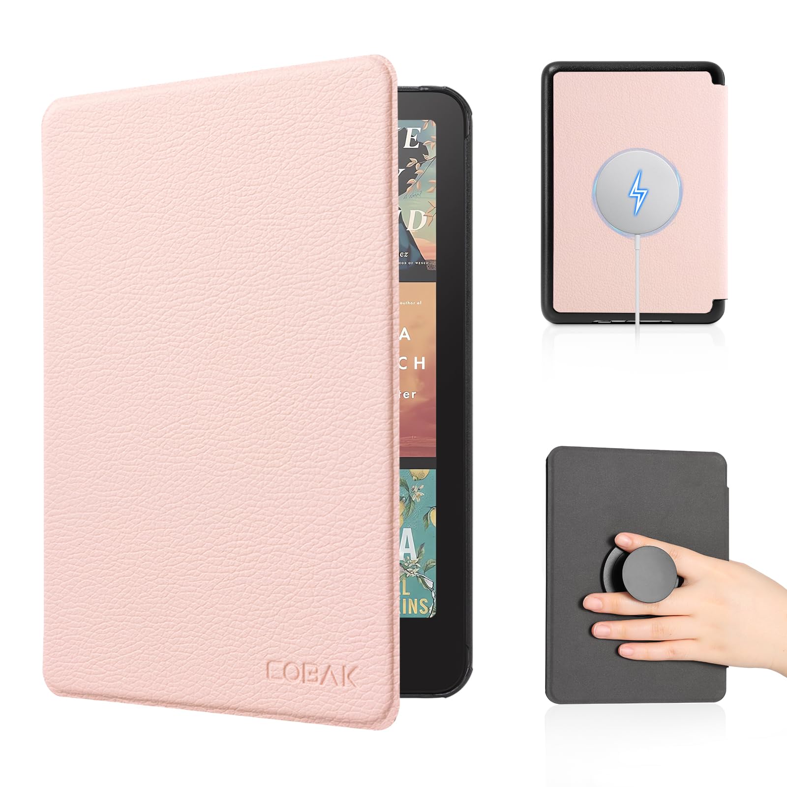 Essentials Lychee pattern Kindle Paper White 6th-Magnetic#Color_Lychee Pink