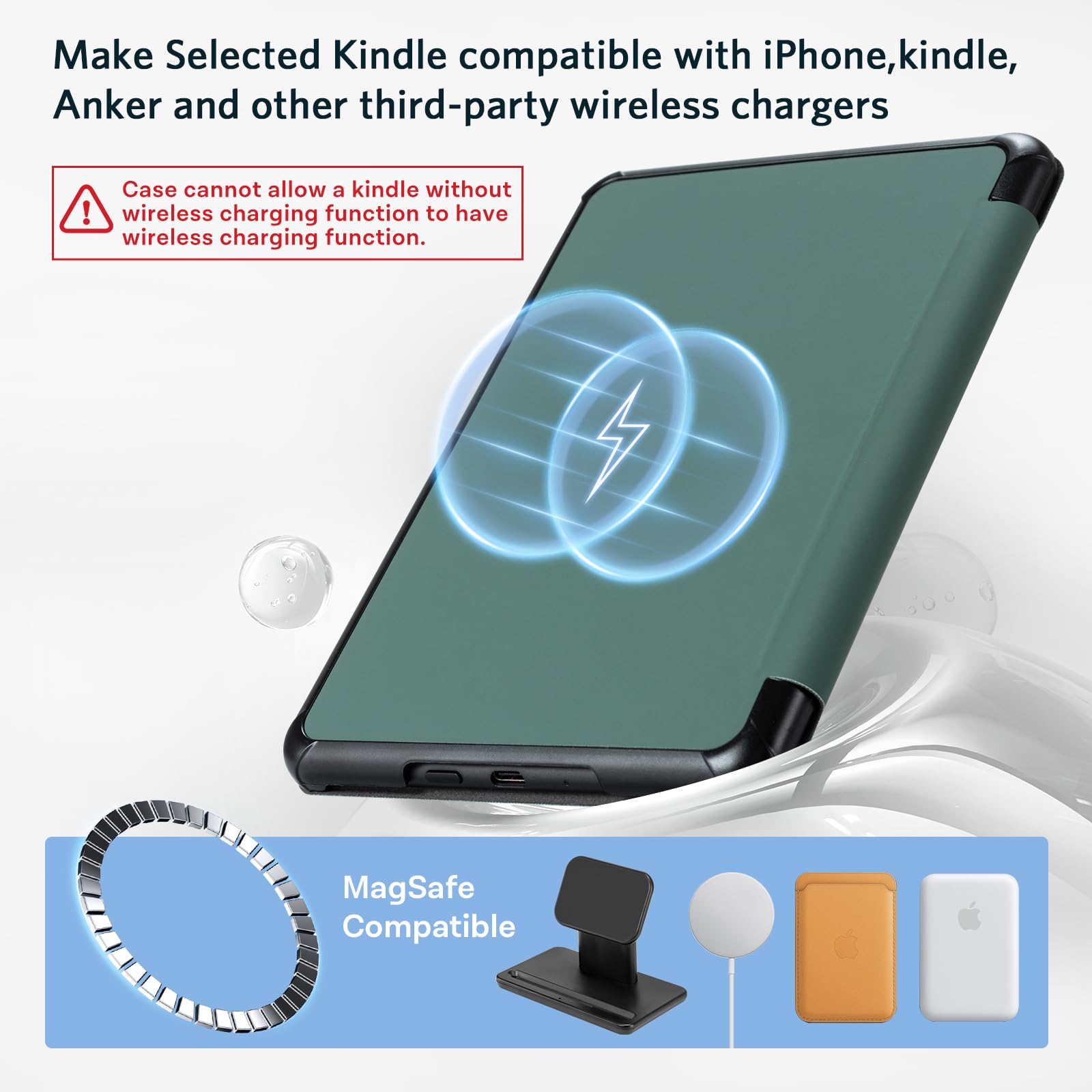 Essentials Mag Ring Kindle Paper White 6th-Magnetic#Color_Emerald Green