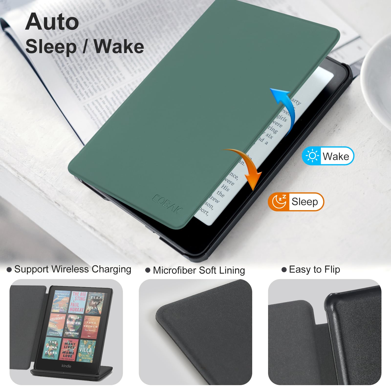 Essentials Mag Ring Kindle Paper White 6th-Magnetic#Color_Emerald Green
